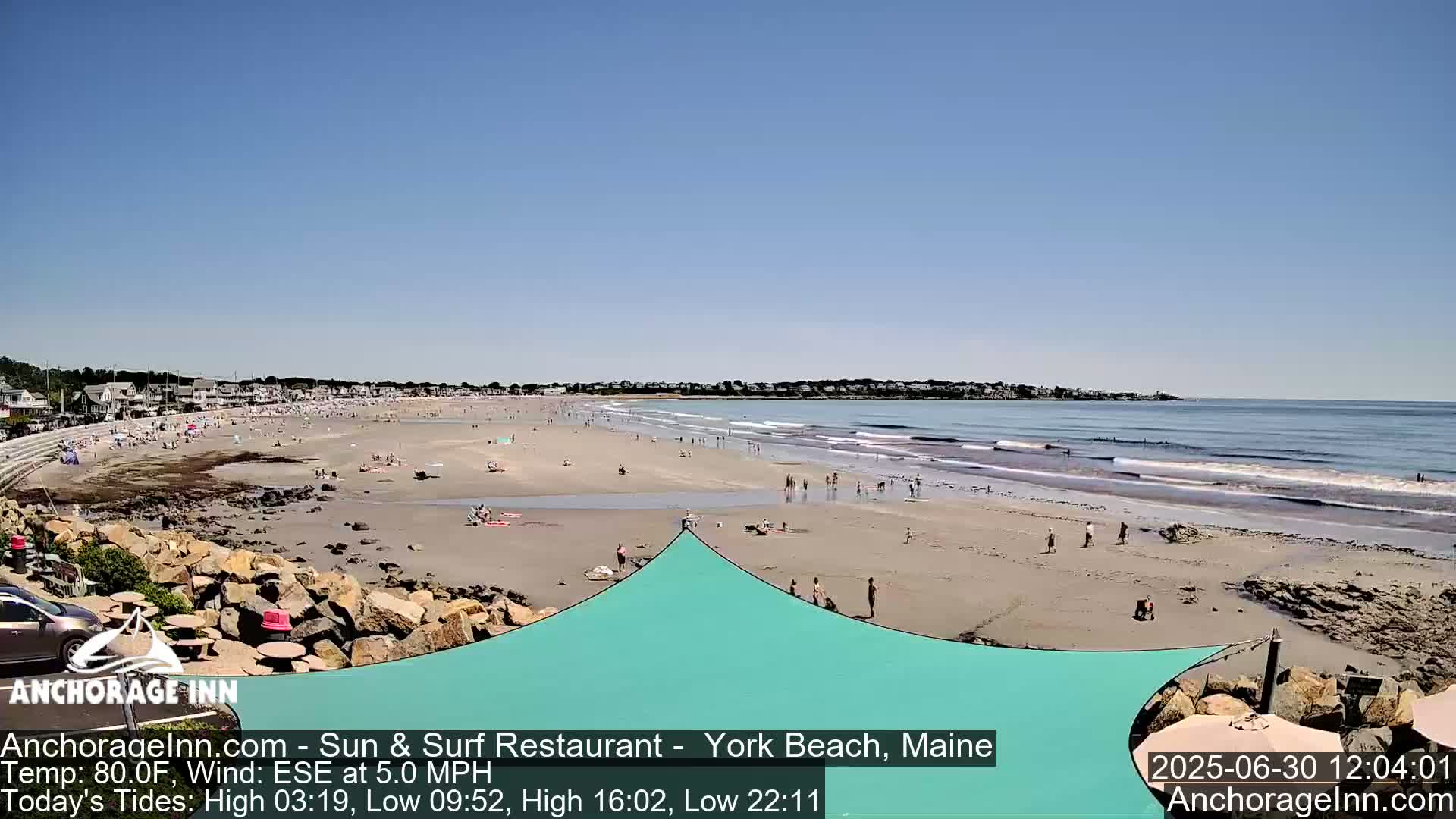York Beach Ocean Surf Live Cam- Maine, USA