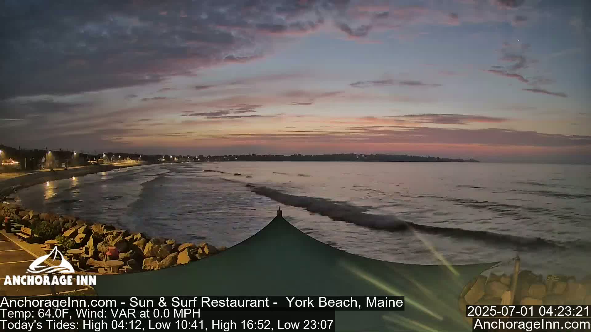 York Beach Ocean Surf Live Cam- Maine, USA