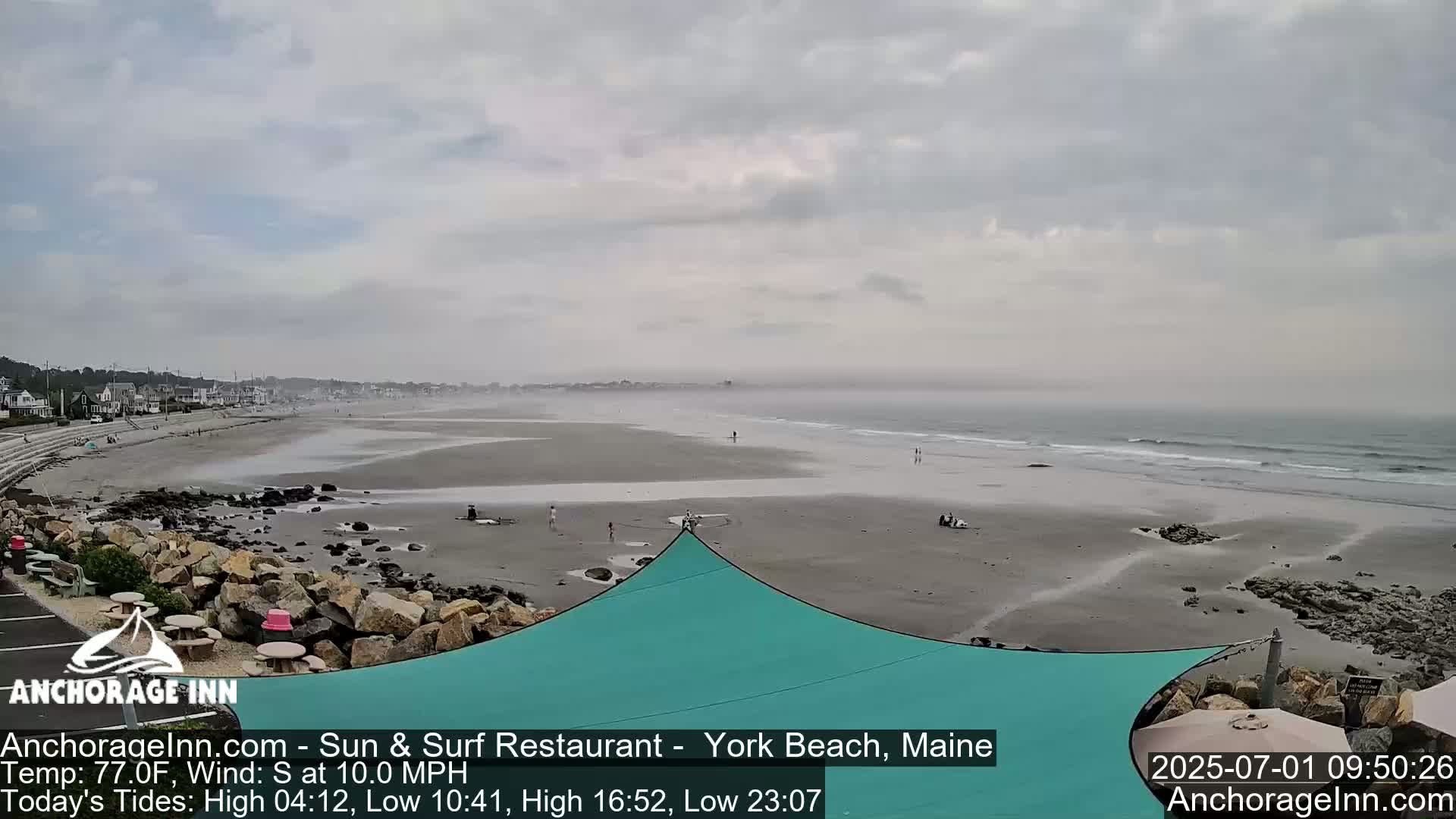 York Beach Ocean Surf Live Cam- Maine, USA