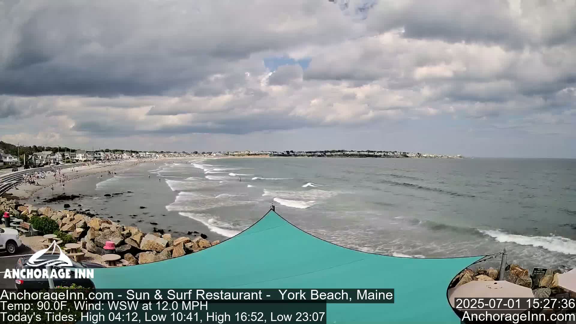 York Beach Ocean Surf Live Cam- Maine, USA