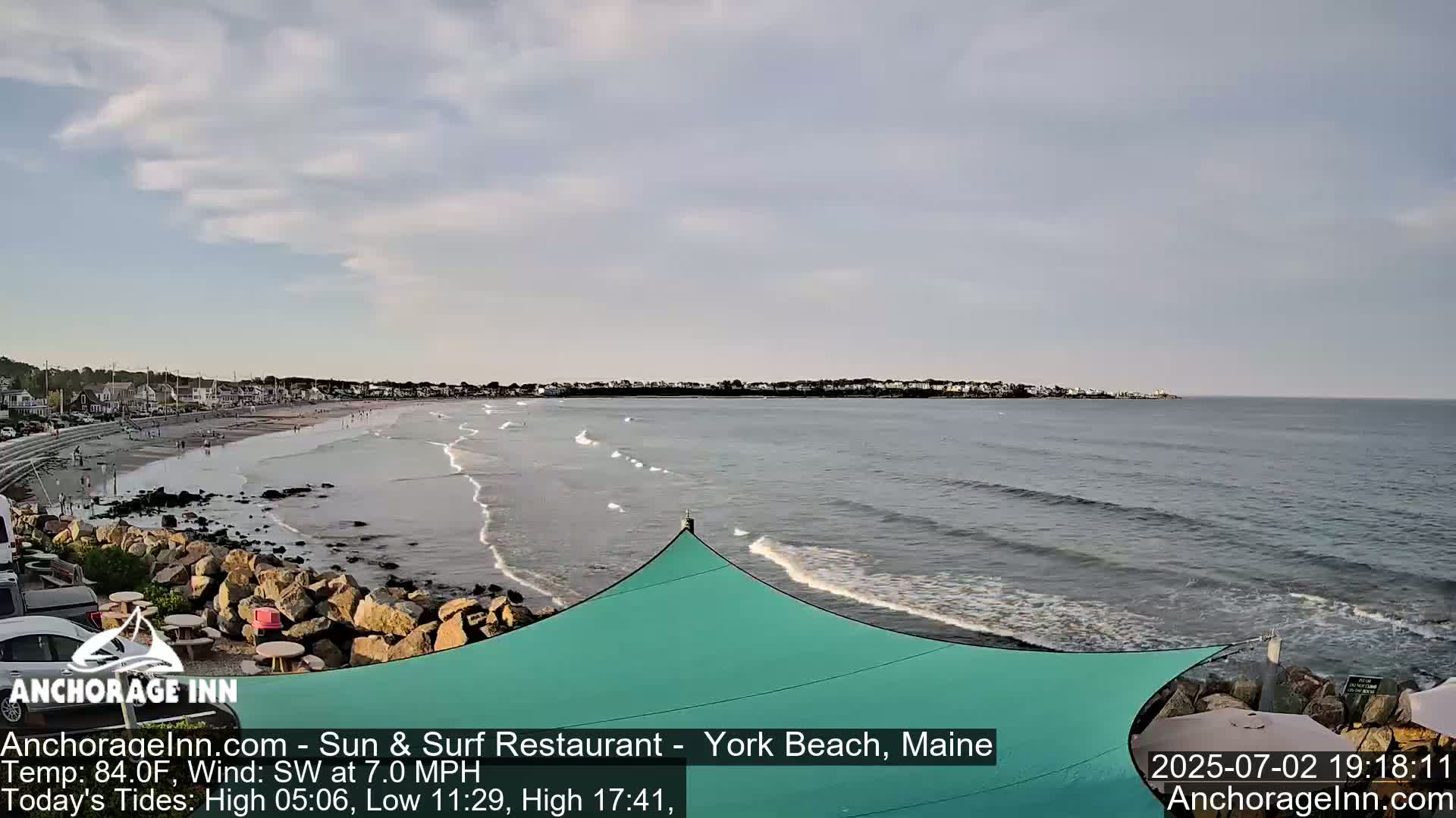 York Beach Ocean Surf Live Cam- Maine, USA