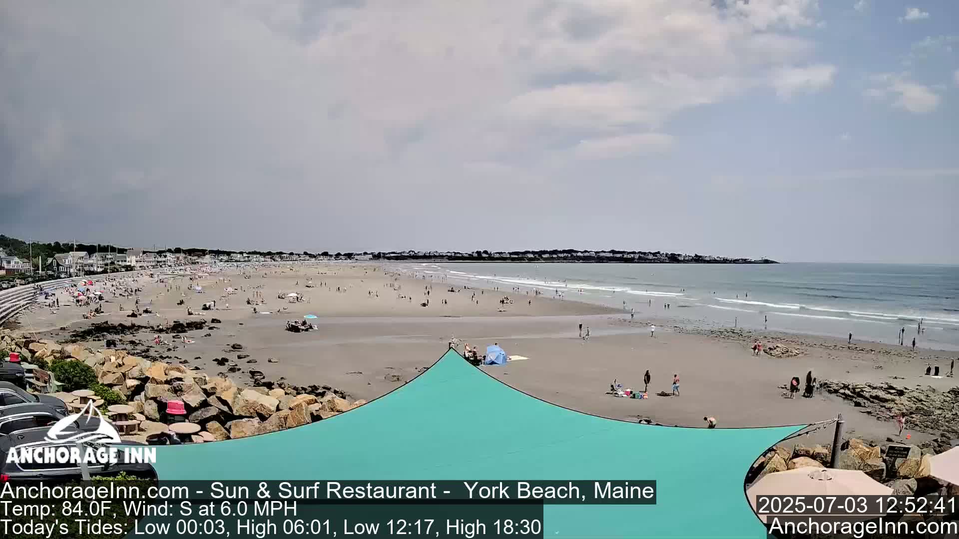 York Beach Ocean Surf Live Cam- Maine, USA