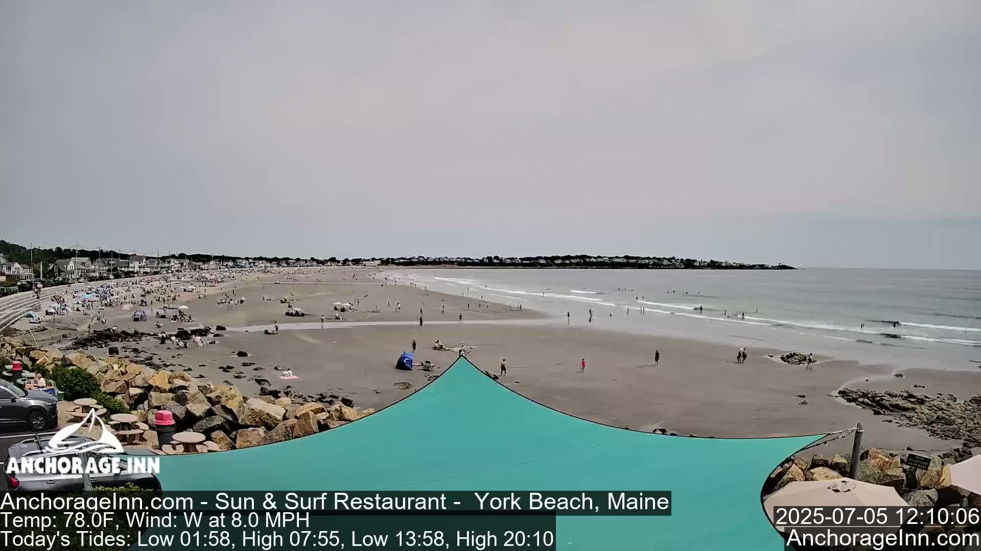 York Beach Ocean Surf Live Cam- Maine, USA