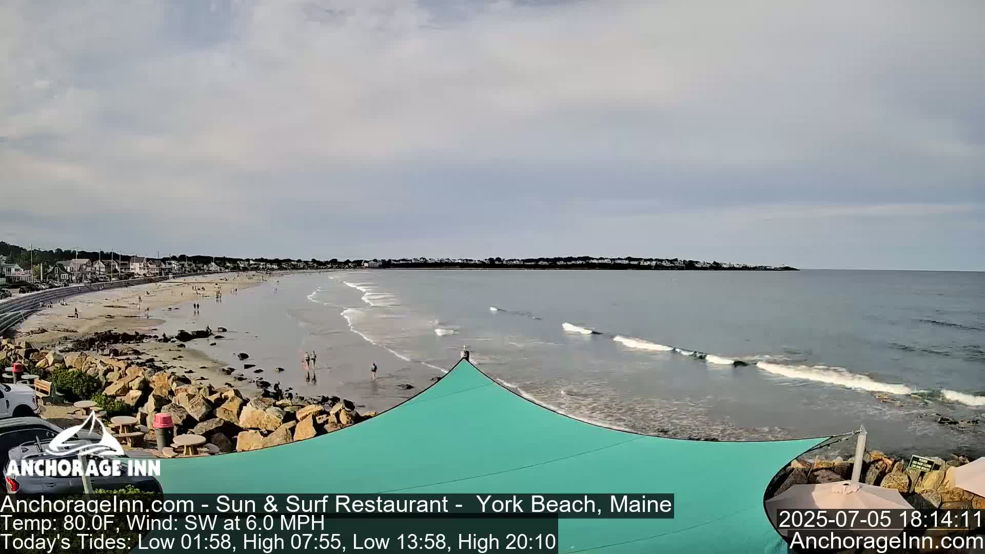 York Beach Ocean Surf Live Cam- Maine, USA