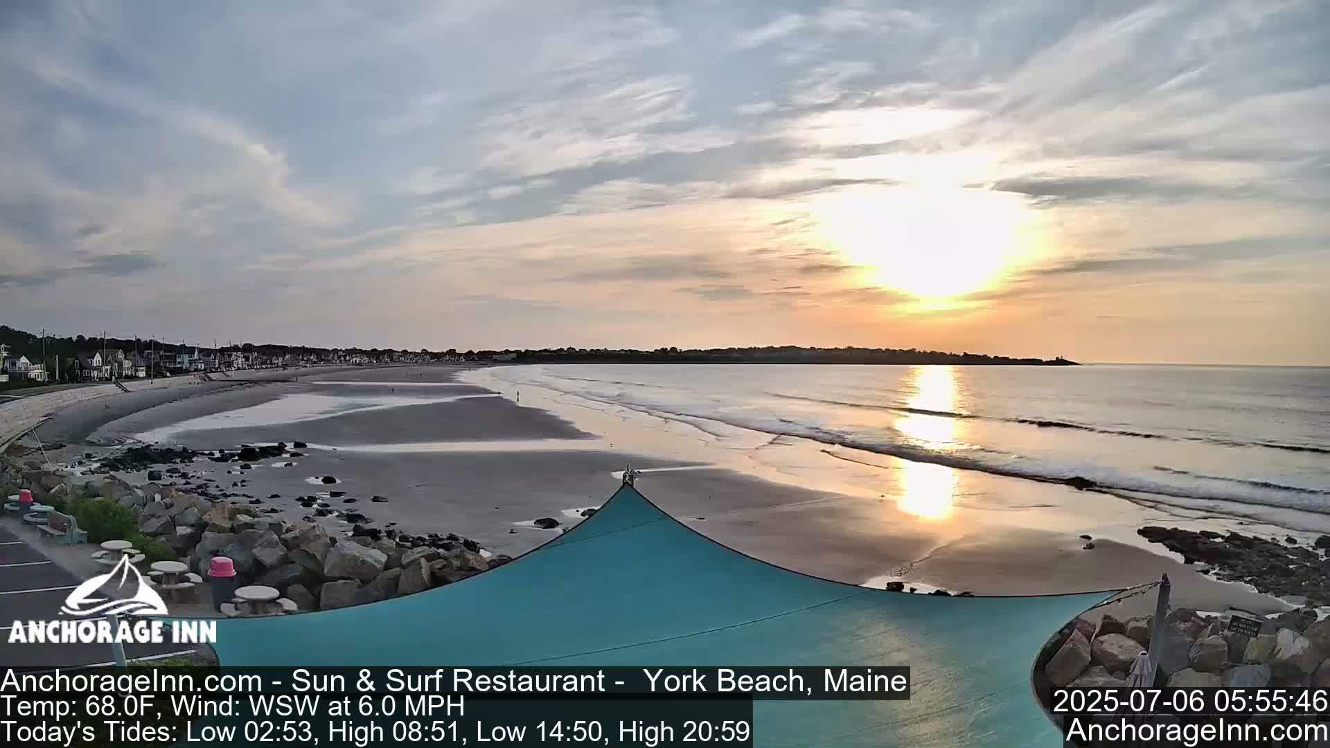 York Beach Ocean Surf Live Cam- Maine, USA