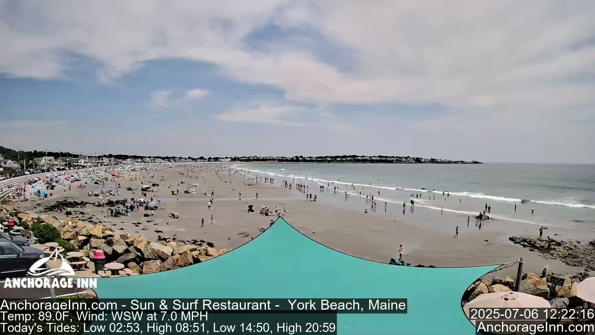 York Beach Ocean Surf Live Cam- Maine, USA