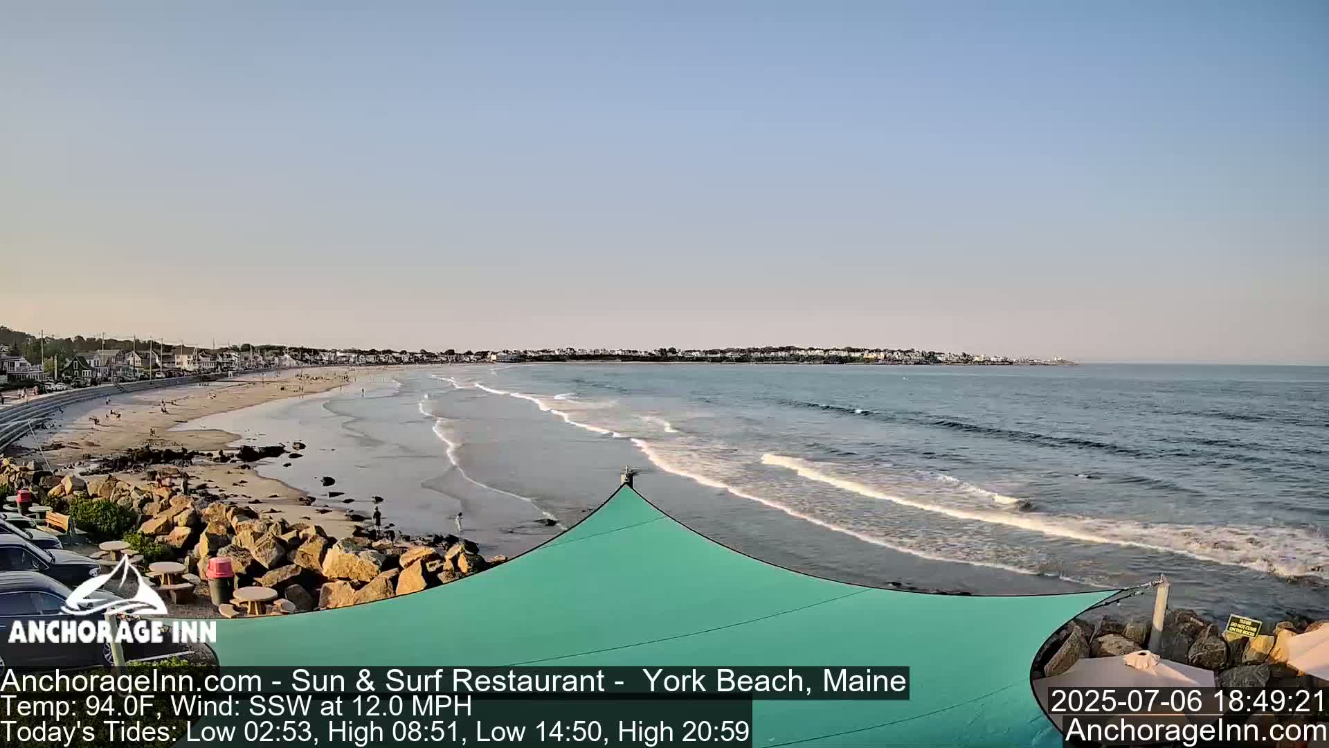 York Beach Ocean Surf Live Cam- Maine, USA