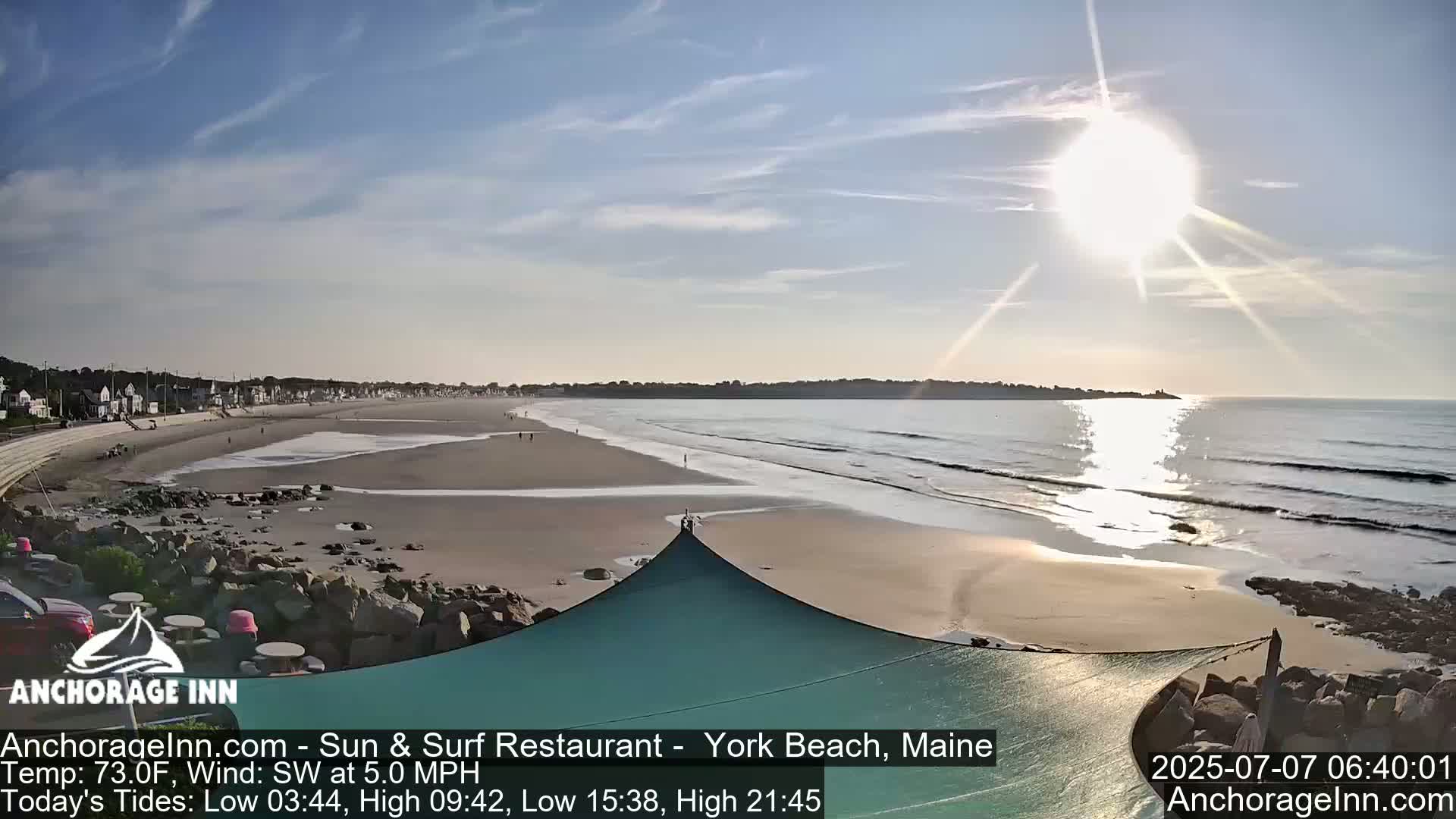 York Beach Ocean Surf Live Cam- Maine, USA