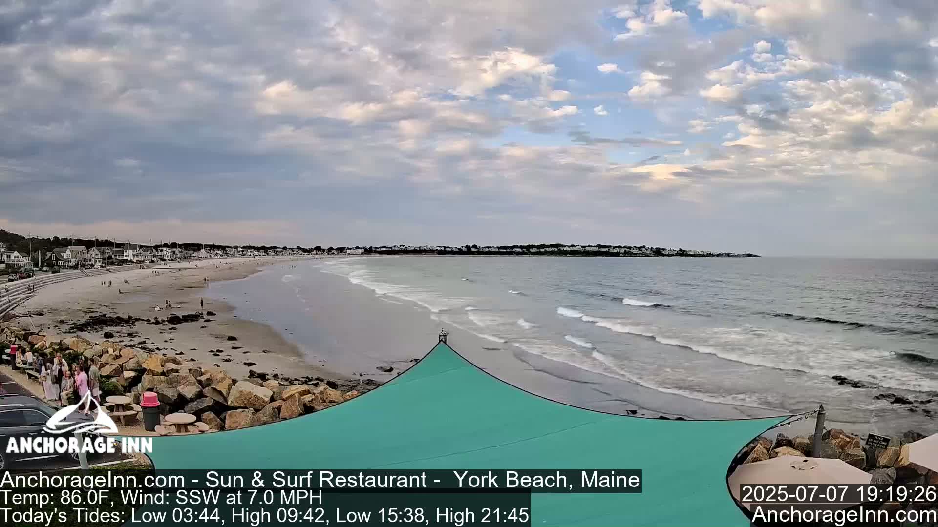 York Beach Ocean Surf Live Cam- Maine, USA