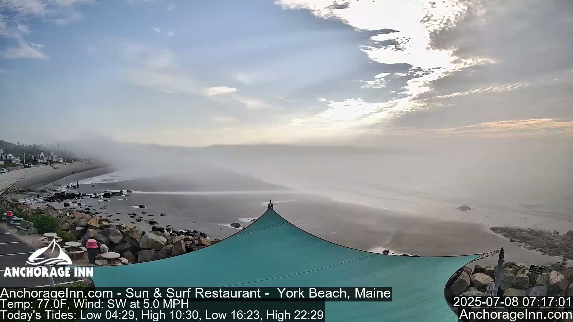York Beach Ocean Surf Live Cam- Maine, USA