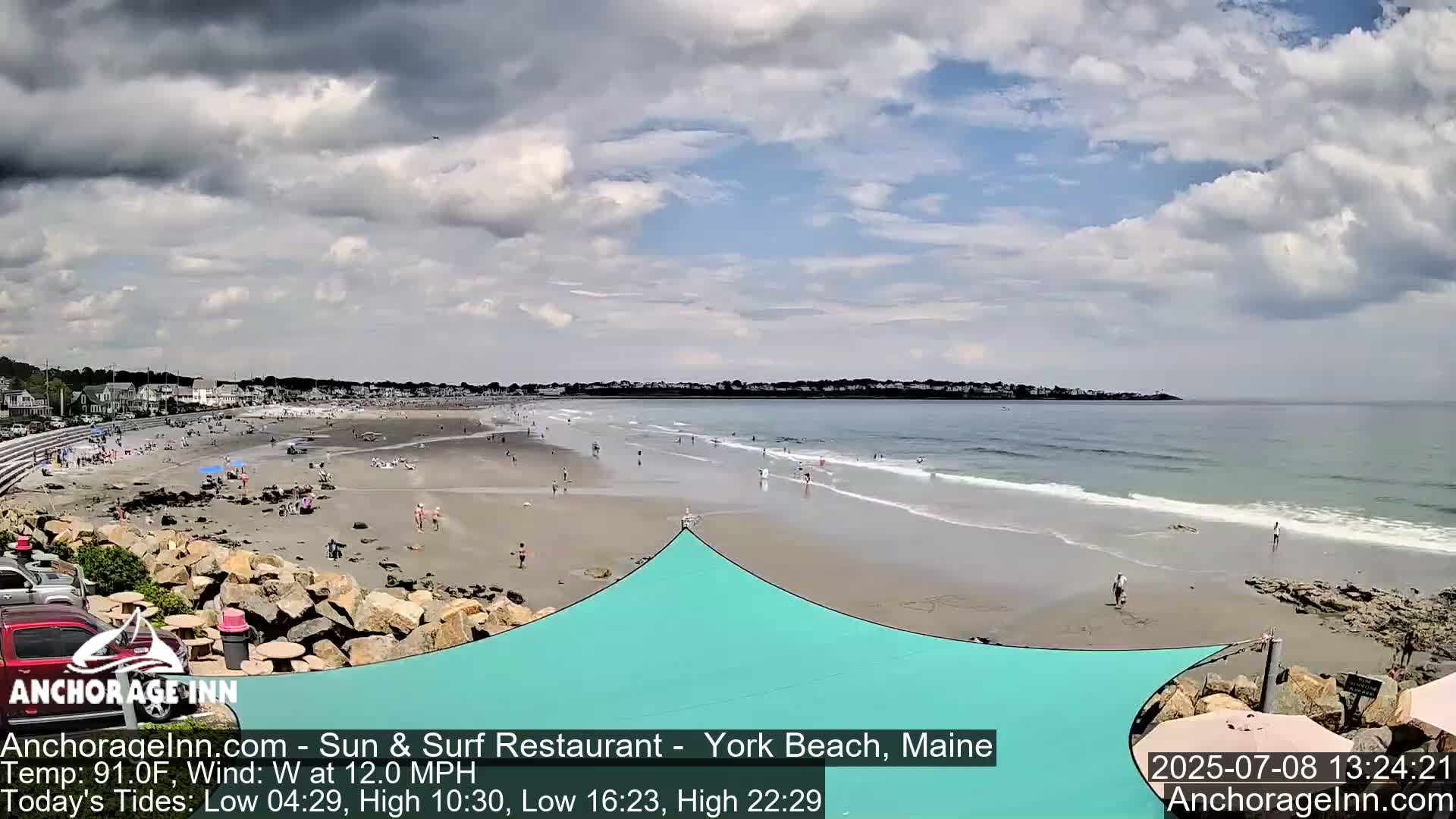 York Beach Ocean Surf Live Cam- Maine, USA