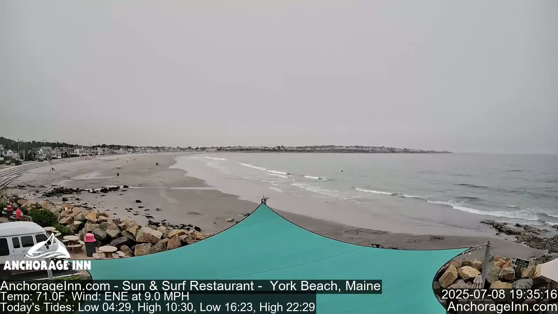 York Beach Ocean Surf Live Cam- Maine, USA