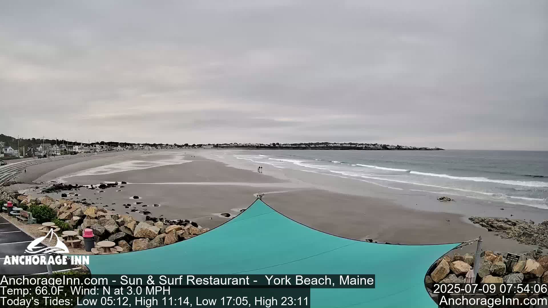 York Beach Ocean Surf Live Cam- Maine, USA