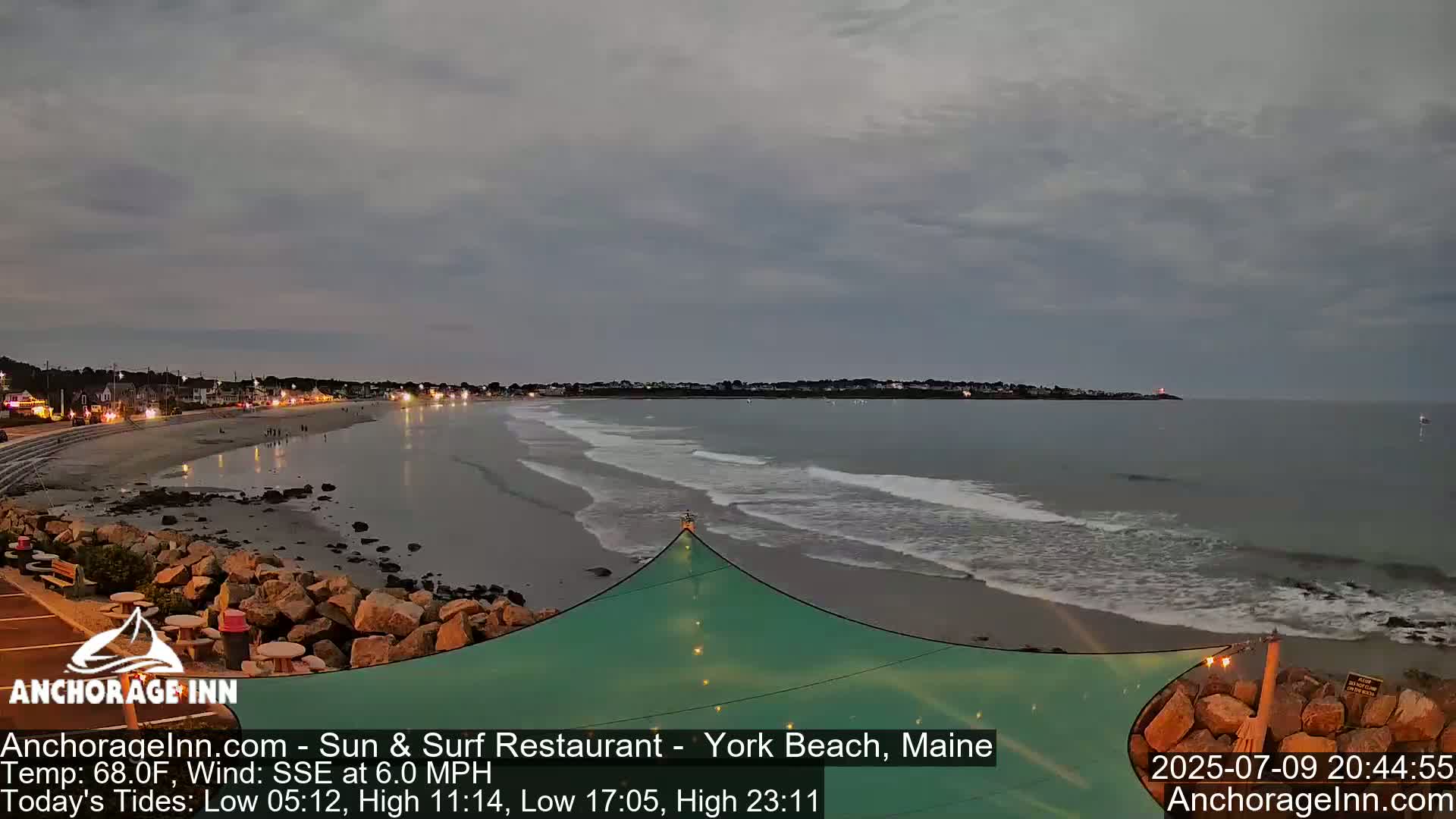 York Beach Ocean Surf Live Cam- Maine, USA
