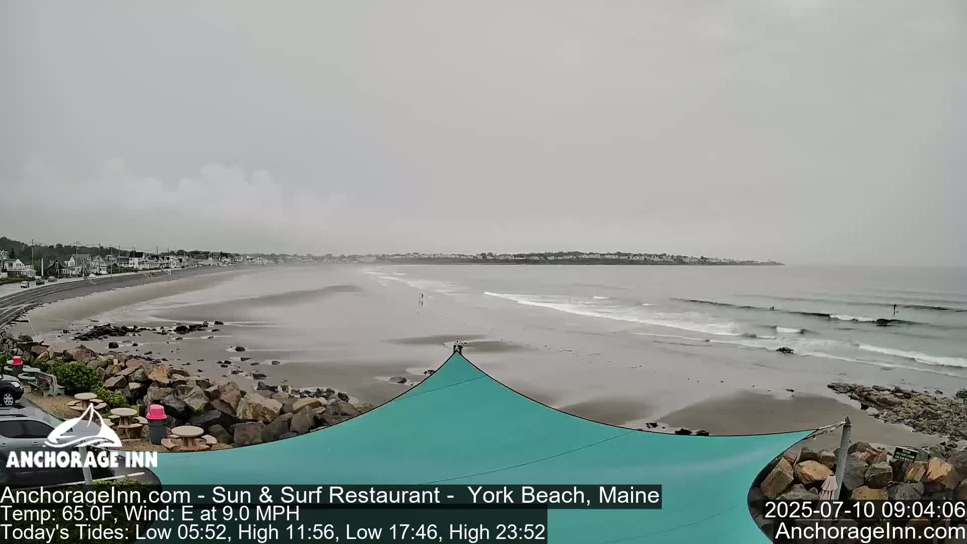 York Beach Ocean Surf Live Cam- Maine, USA