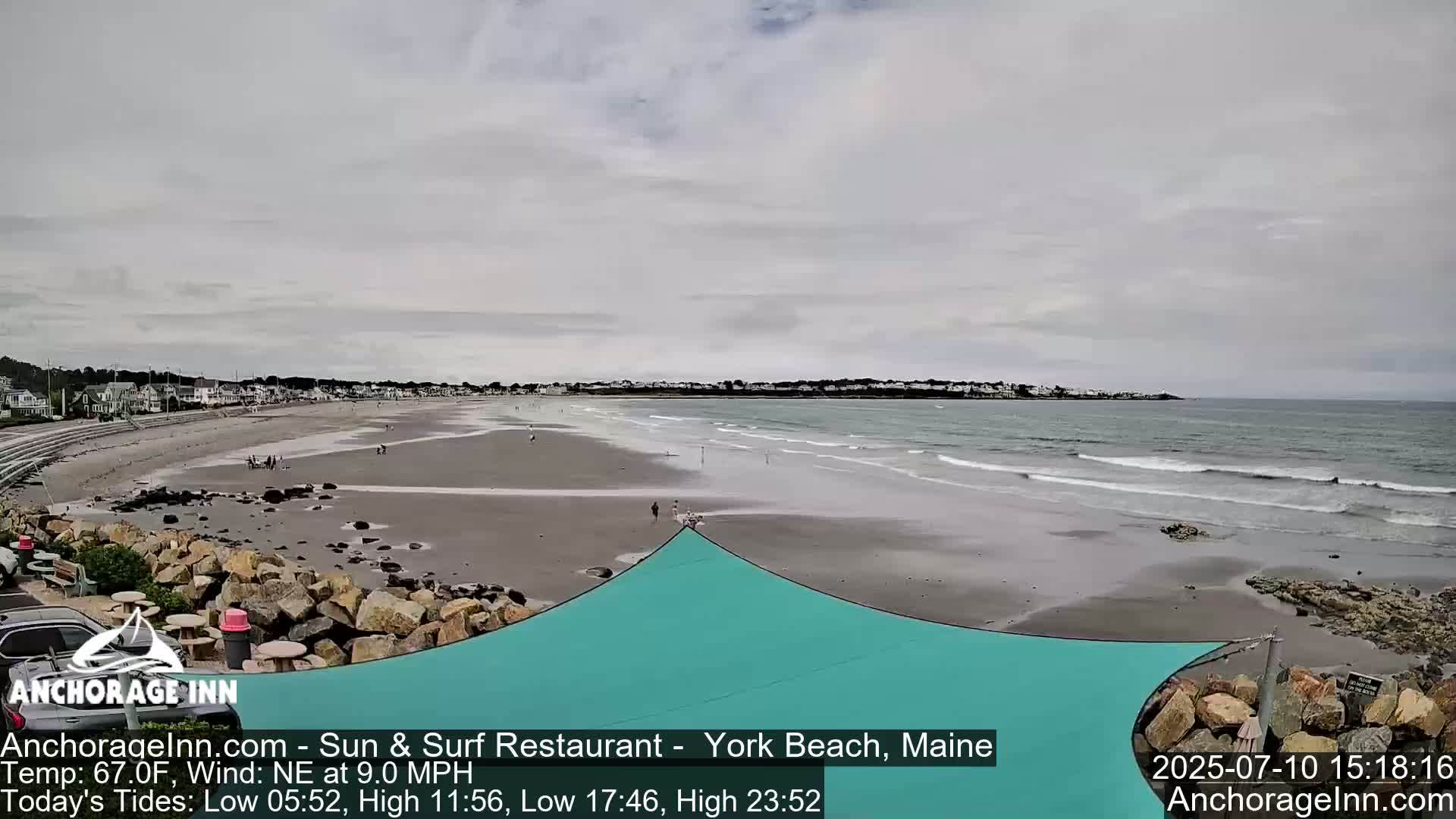 York Beach Ocean Surf Live Cam- Maine, USA