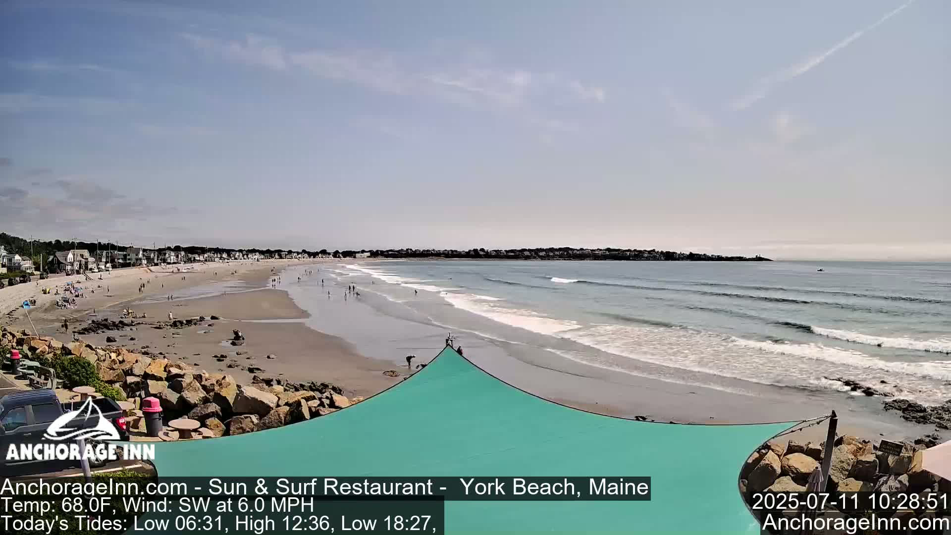 York Beach Ocean Surf Live Cam- Maine, USA