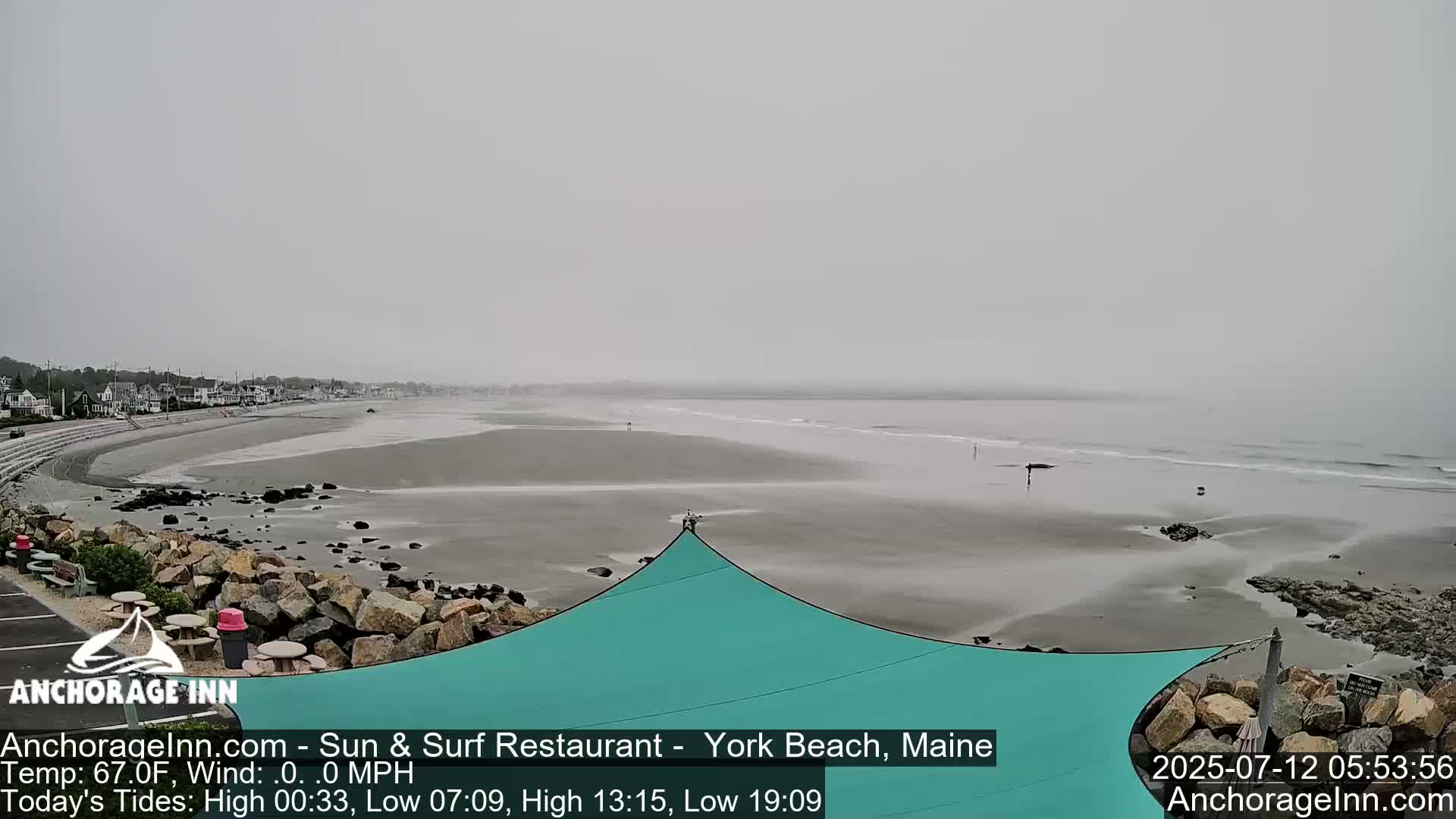 York Beach Ocean Surf Live Cam- Maine, USA