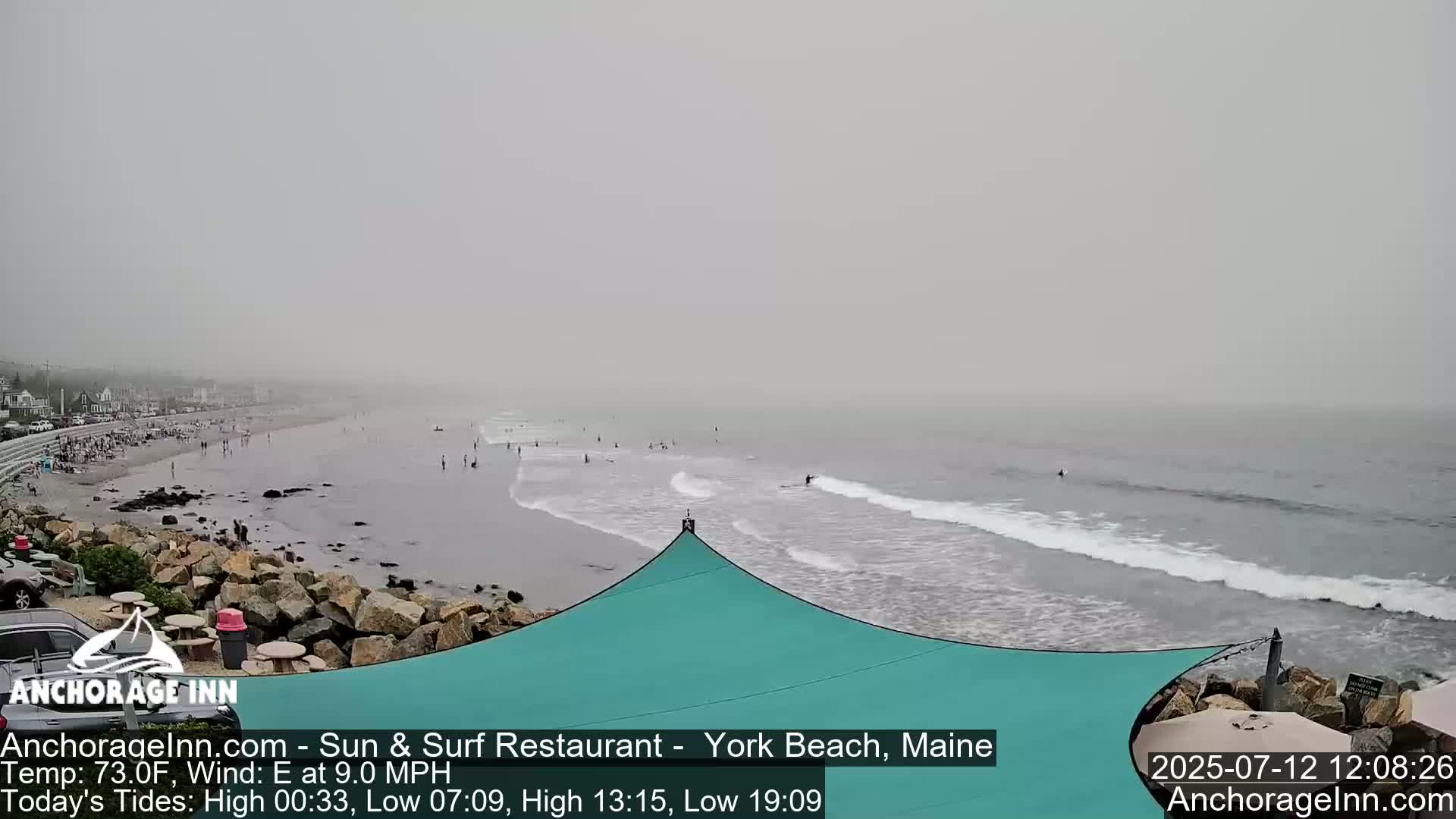York Beach Ocean Surf Live Cam- Maine, USA