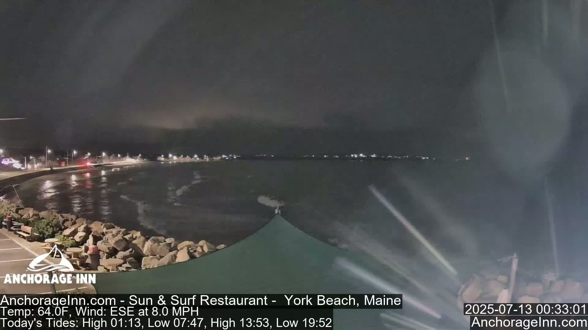 York Beach Ocean Surf Live Cam- Maine, USA