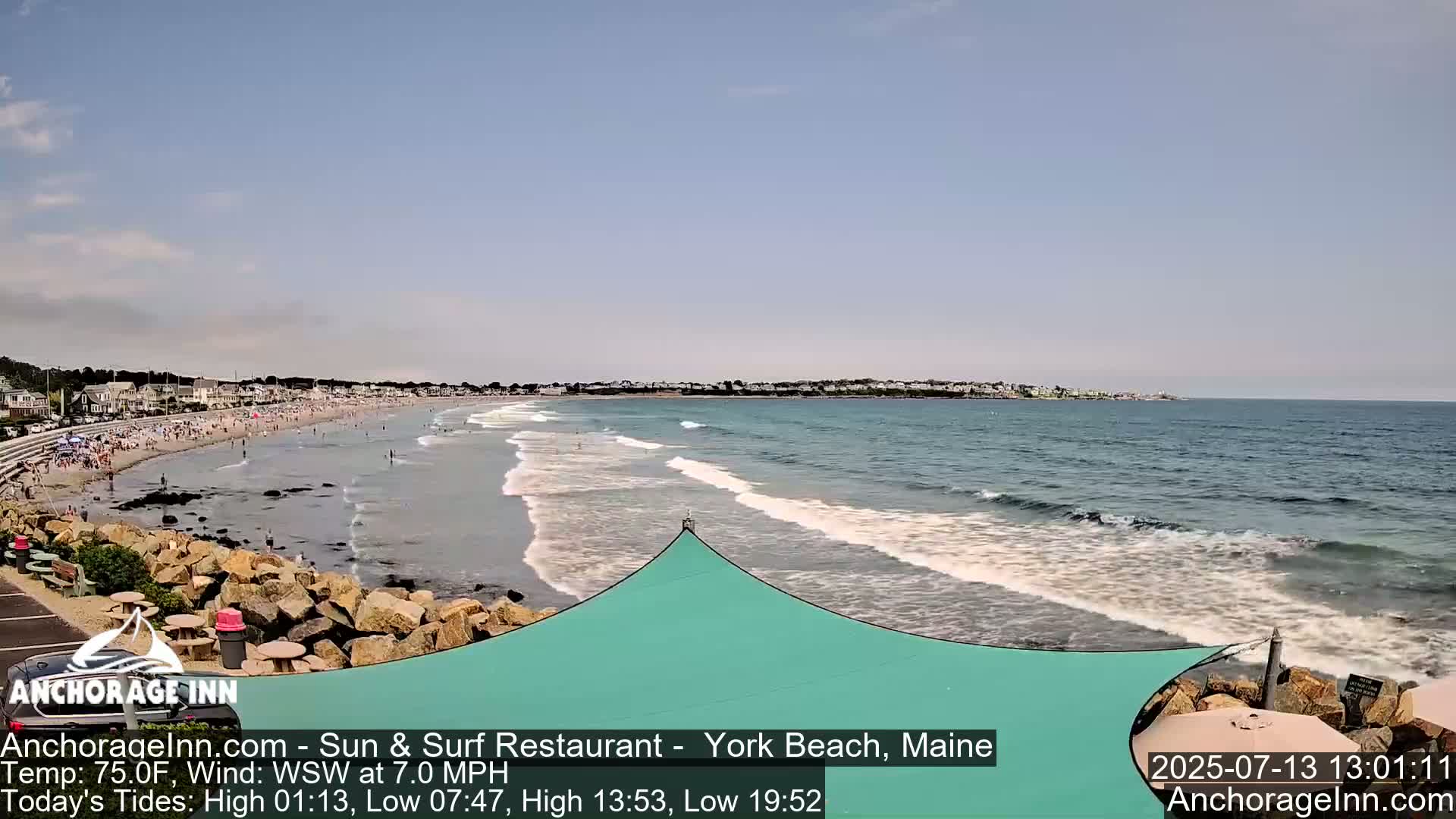 York Beach Ocean Surf Live Cam- Maine, USA