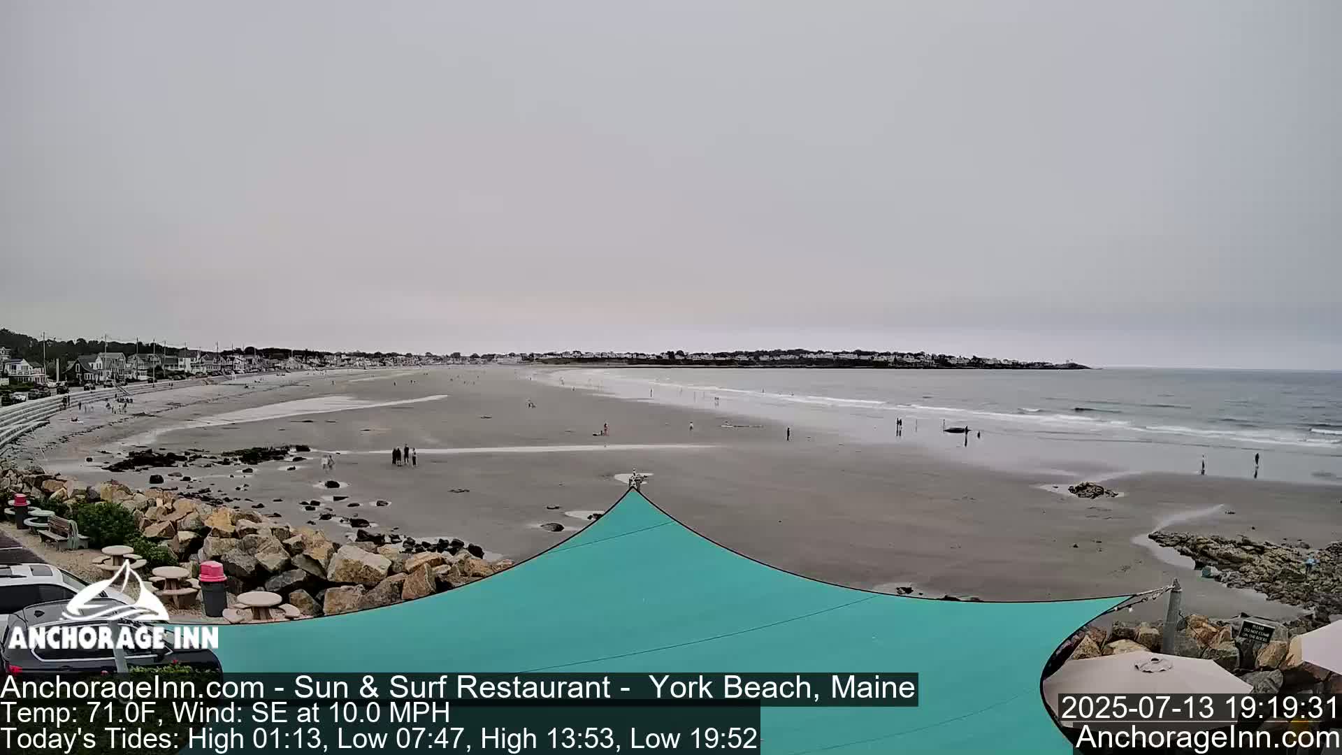 York Beach Ocean Surf Live Cam- Maine, USA