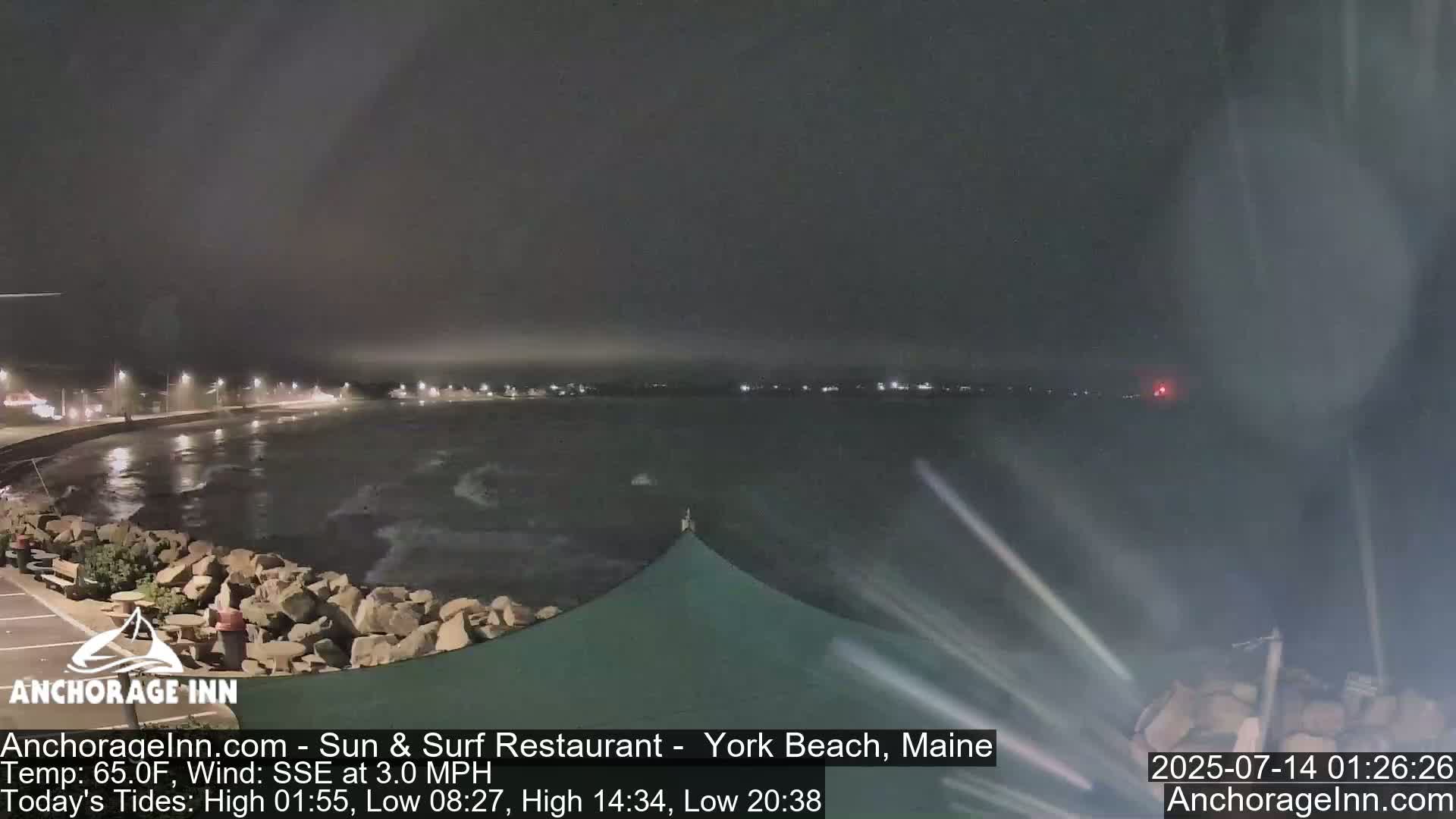 York Beach Ocean Surf Live Cam- Maine, USA
