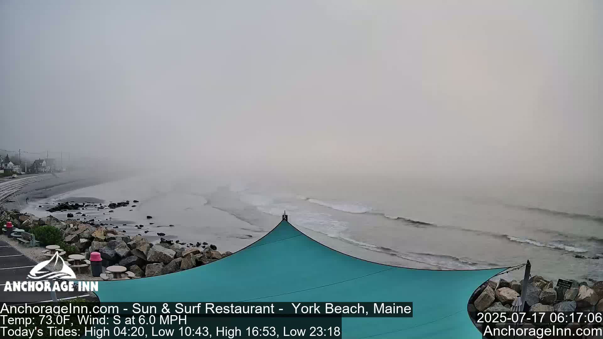York Beach Ocean Surf Live Cam- Maine, USA