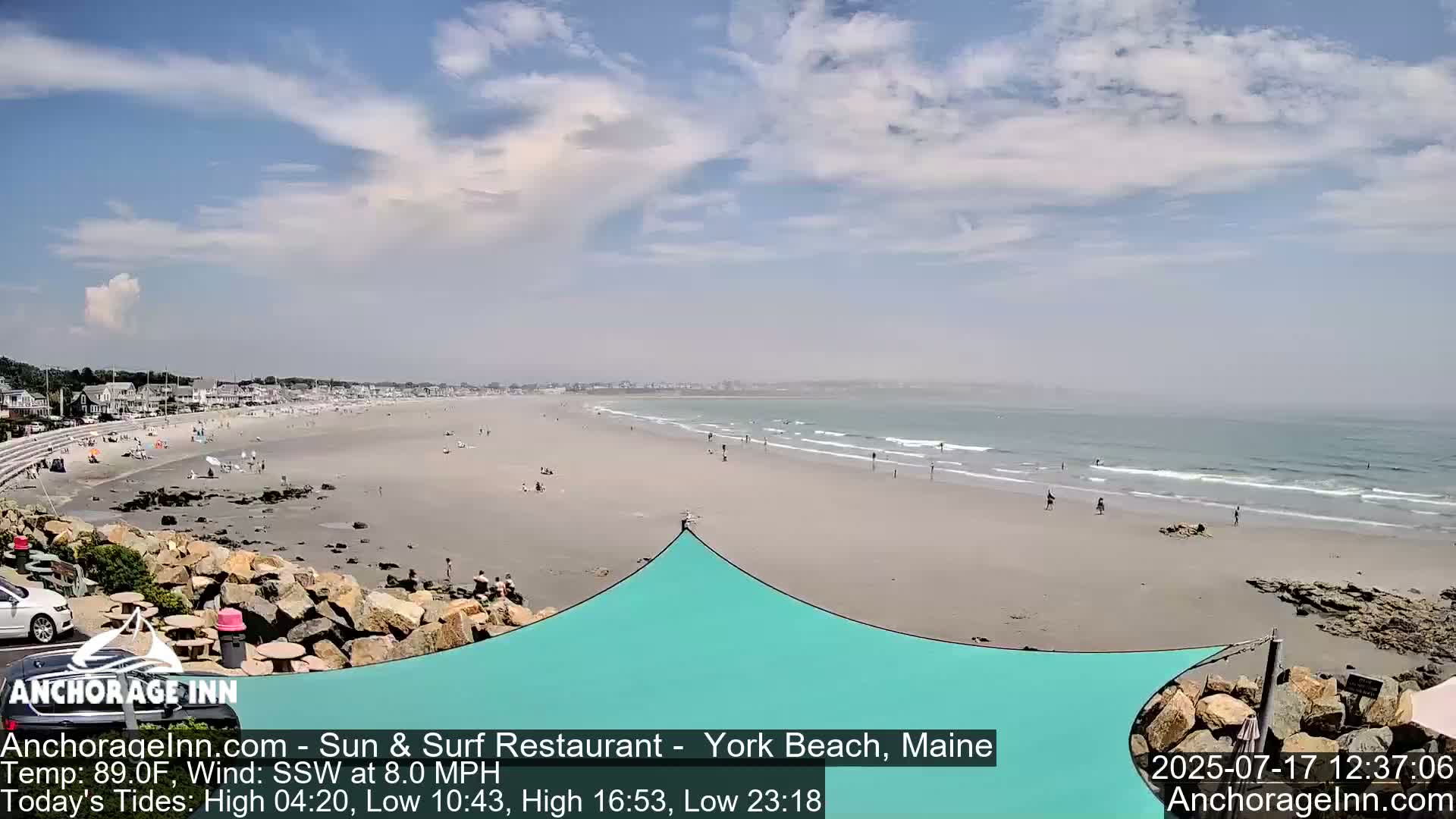 York Beach Ocean Surf Live Cam- Maine, USA