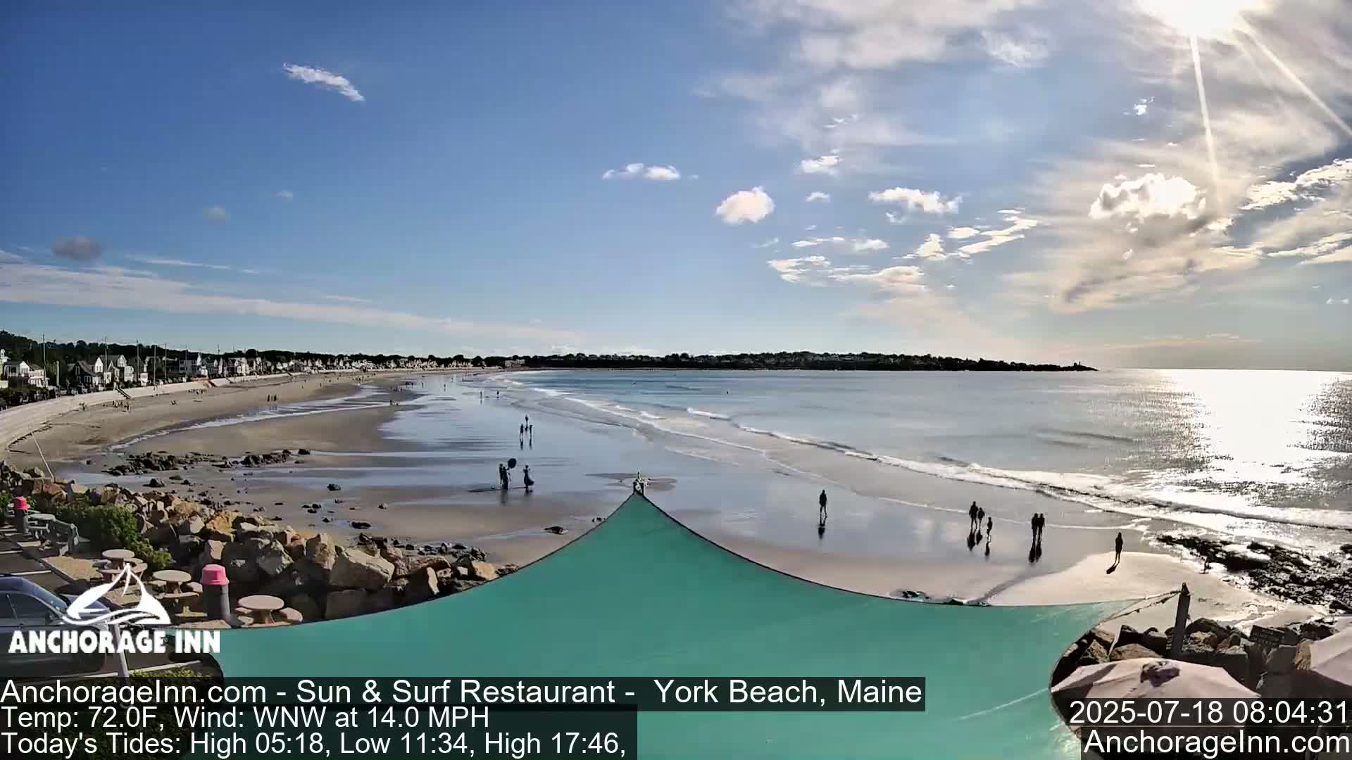 York Beach Ocean Surf Live Cam- Maine, USA
