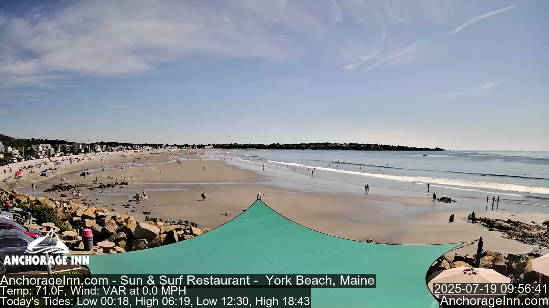 York Beach Ocean Surf Live Cam- Maine, USA