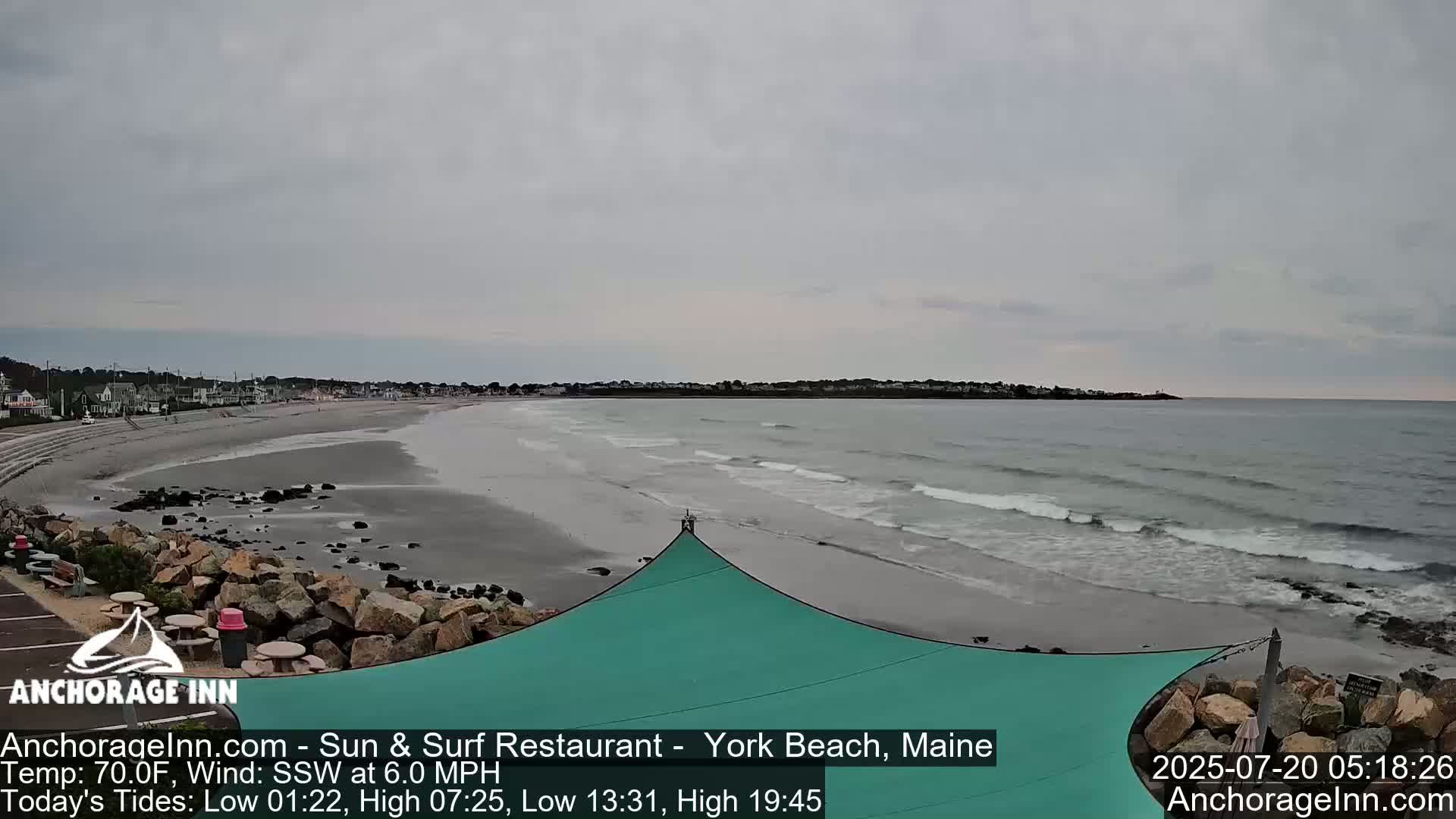 York Beach Ocean Surf Live Cam- Maine, USA