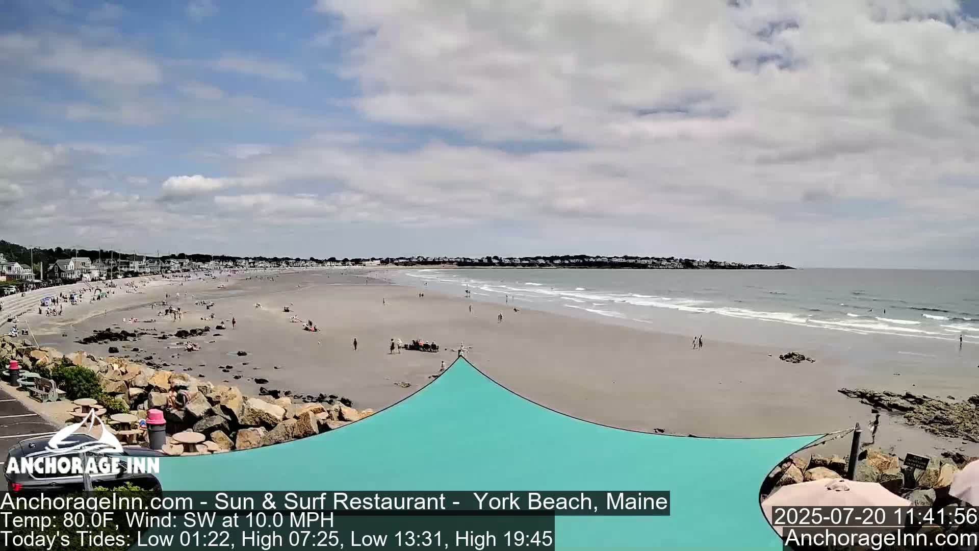 York Beach Ocean Surf Live Cam- Maine, USA