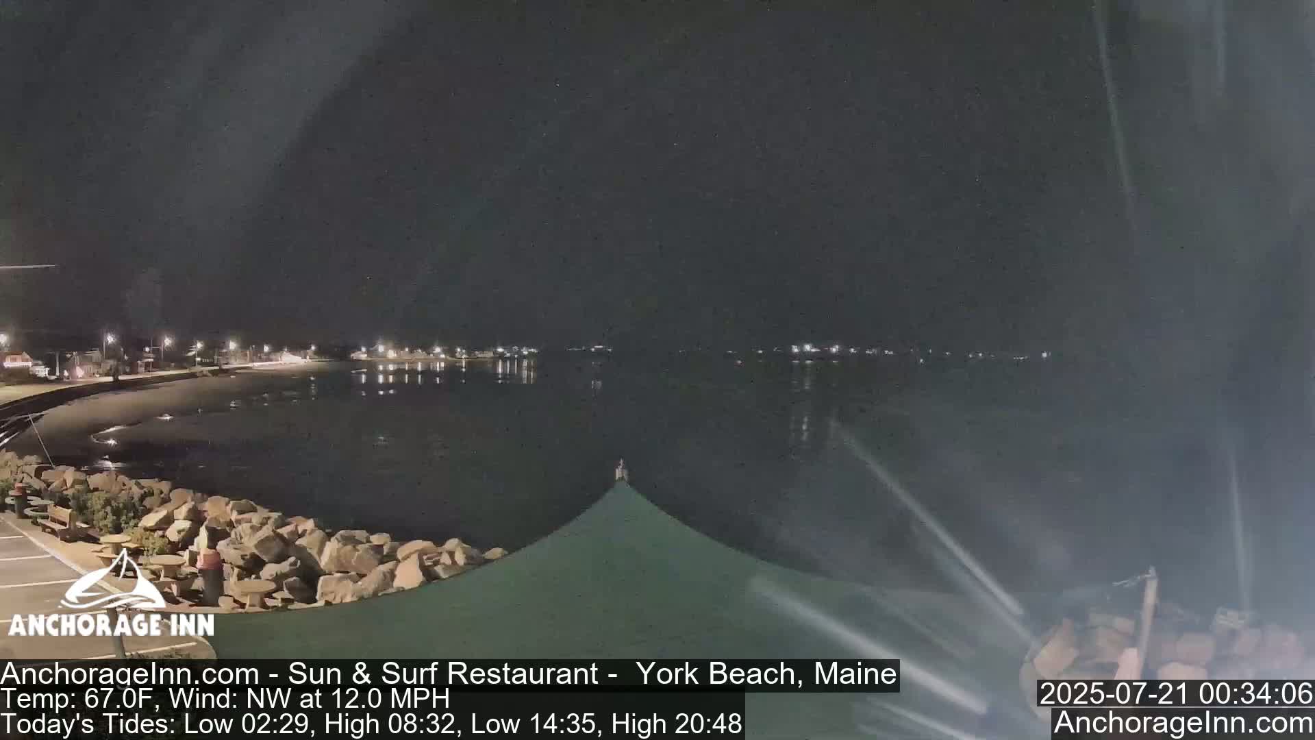 York Beach Ocean Surf Live Cam- Maine, USA