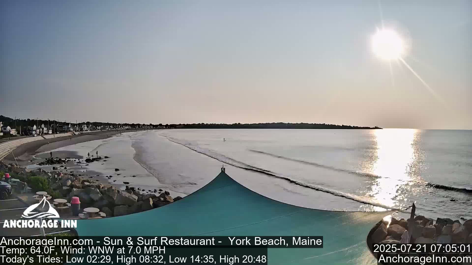 York Beach Ocean Surf Live Cam- Maine, USA