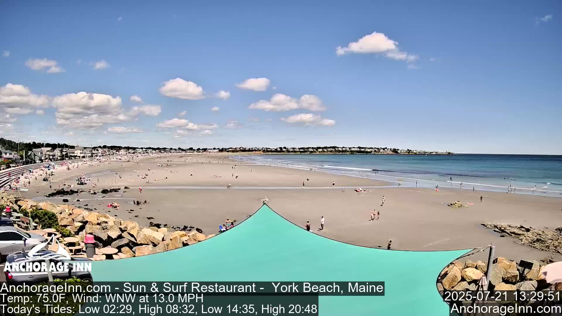 York Beach Ocean Surf Live Cam- Maine, USA