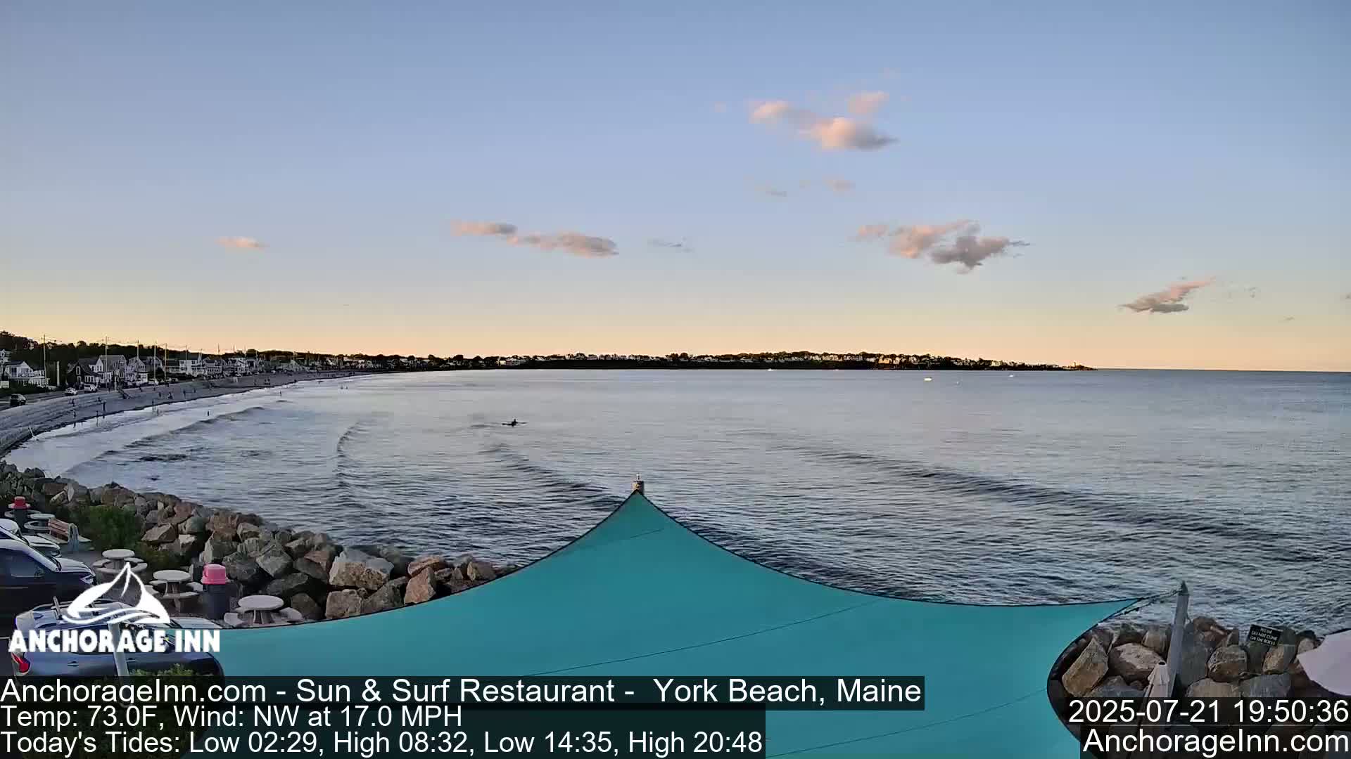 York Beach Ocean Surf Live Cam- Maine, USA