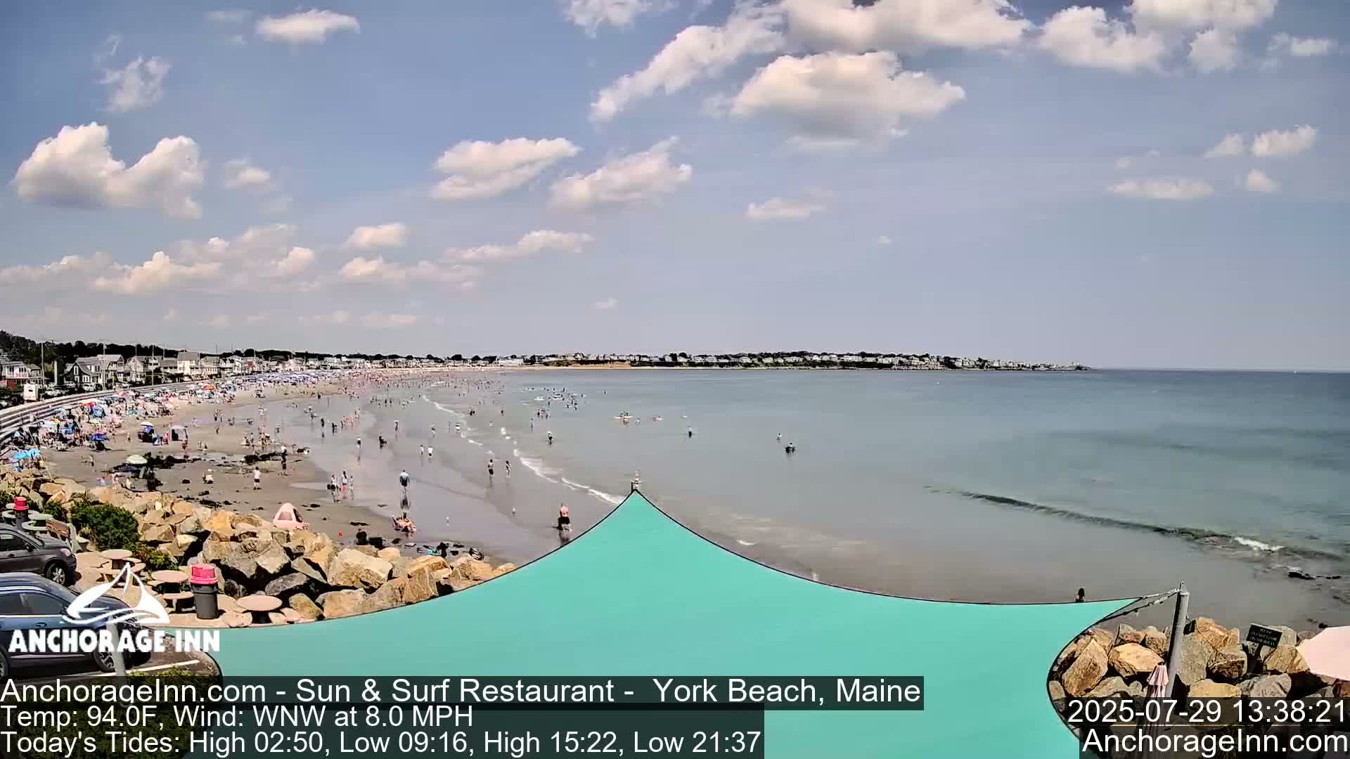 York Beach Ocean Surf Live Cam- Maine, USA