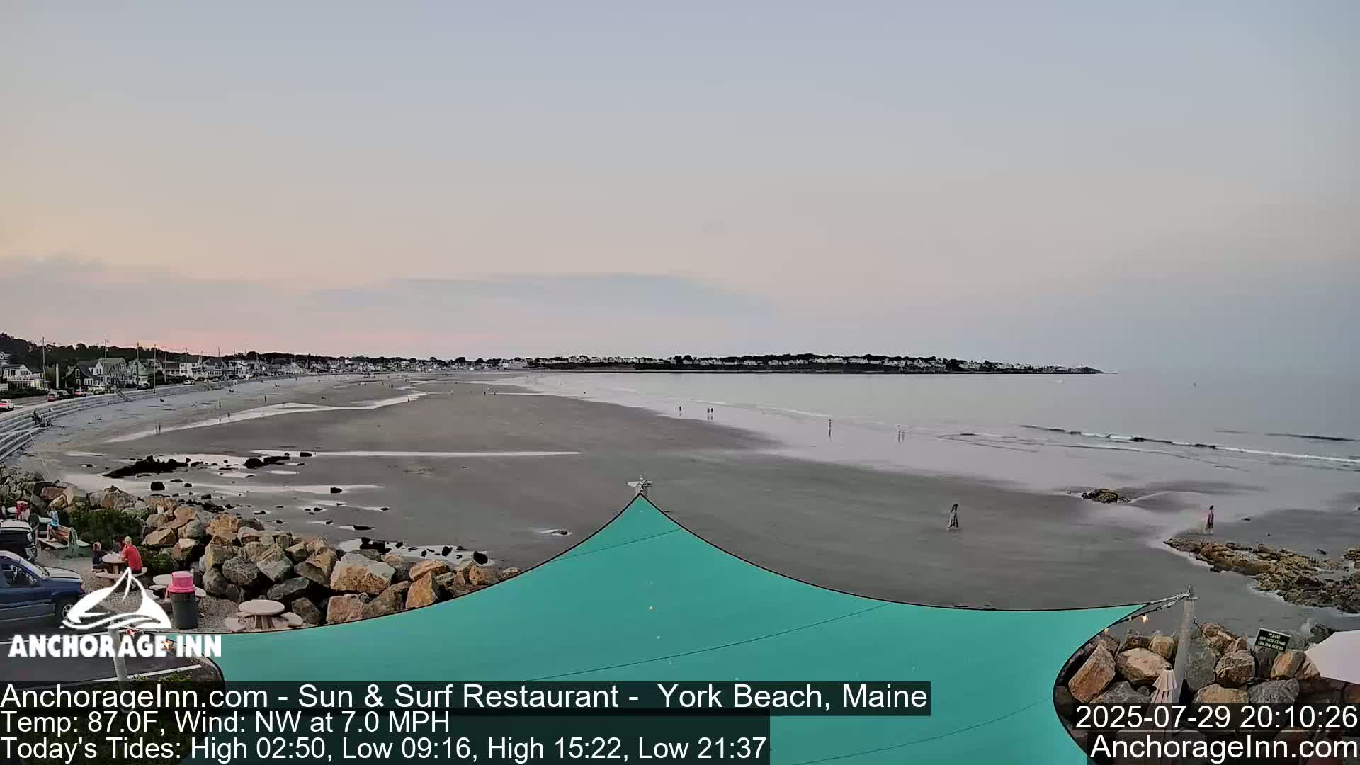 York Beach Ocean Surf Live Cam- Maine, USA