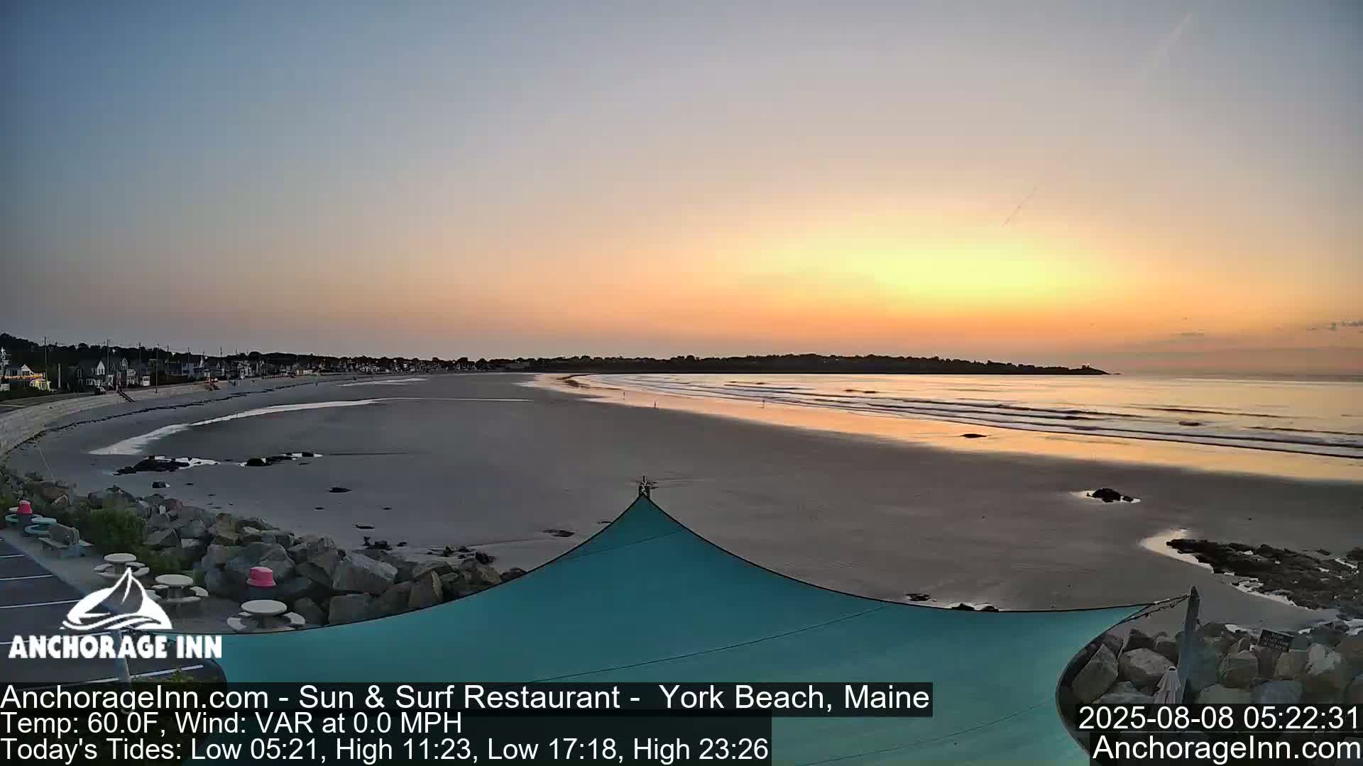 York Beach Ocean Surf Live Cam- Maine, USA