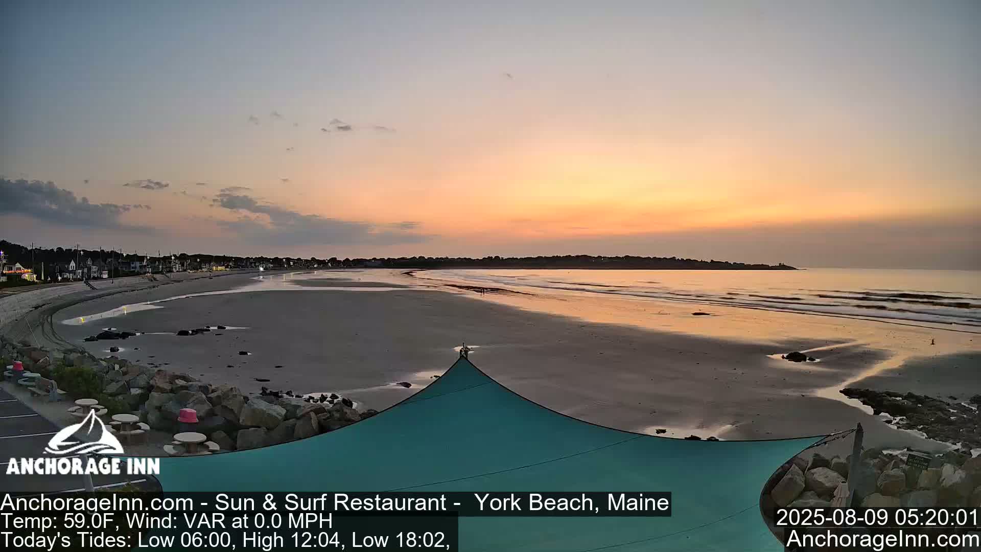 York Beach Ocean Surf Live Cam- Maine, USA