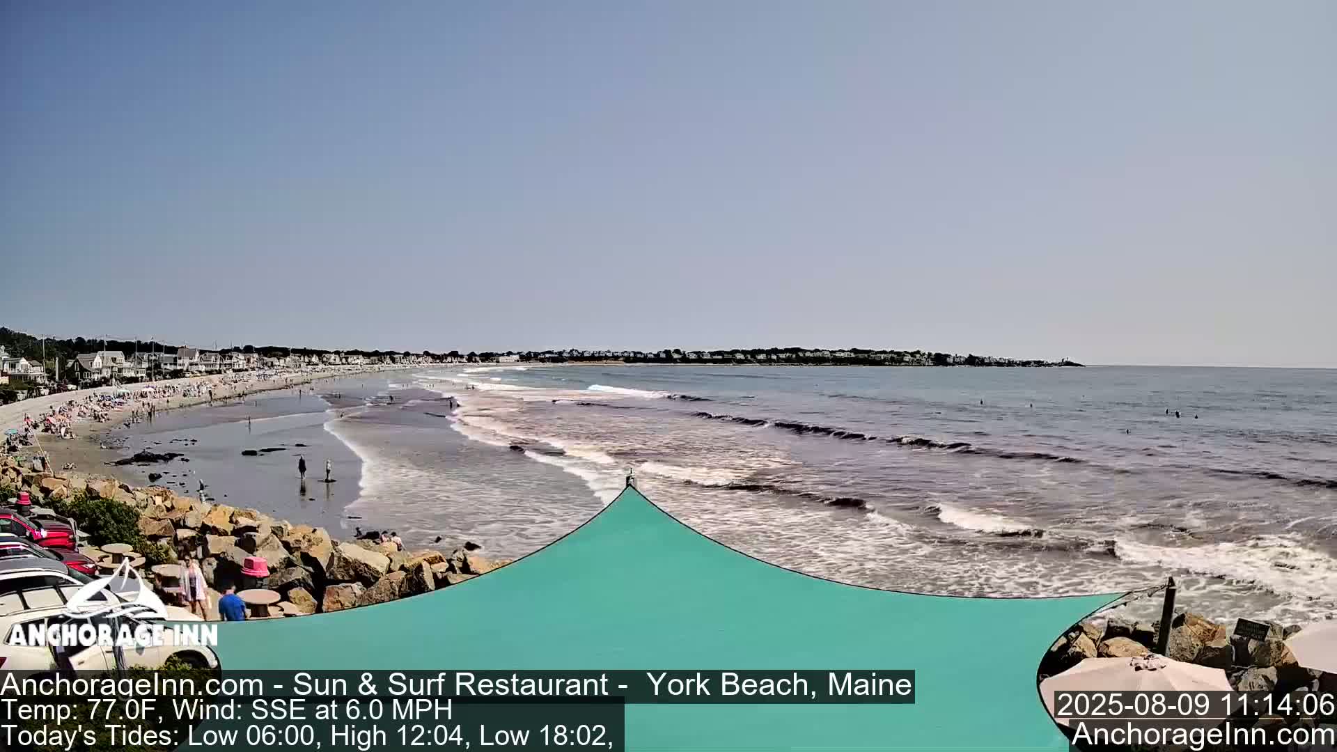 York Beach Ocean Surf Live Cam- Maine, USA