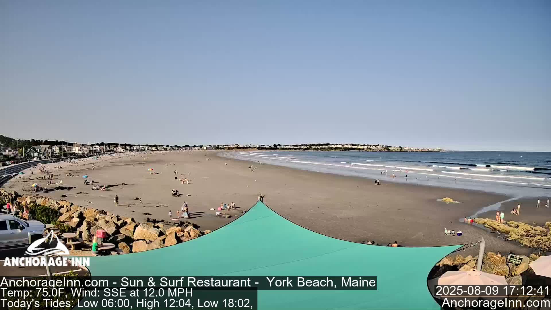 York Beach Ocean Surf Live Cam- Maine, USA