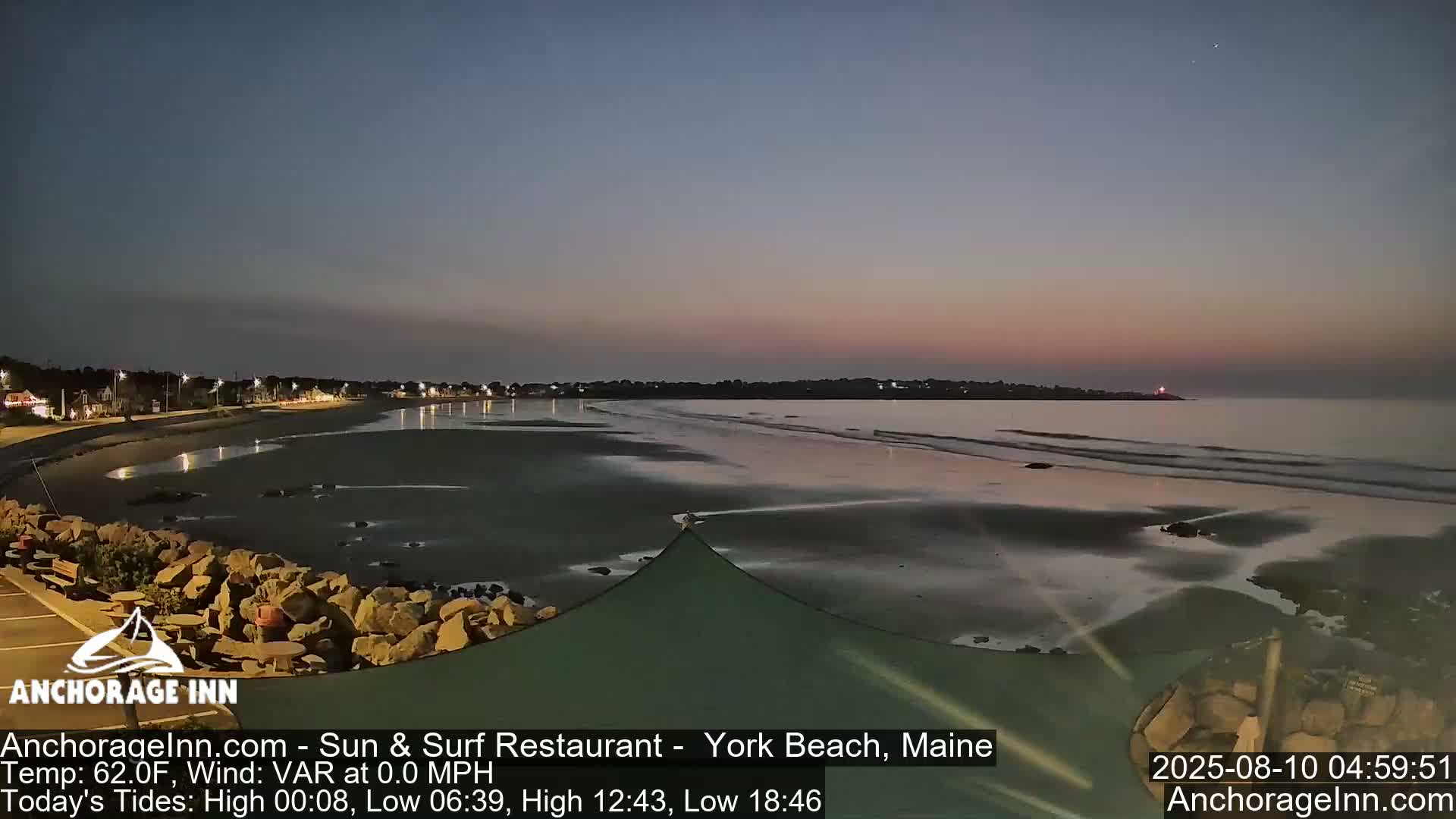 York Beach Ocean Surf Live Cam- Maine, USA