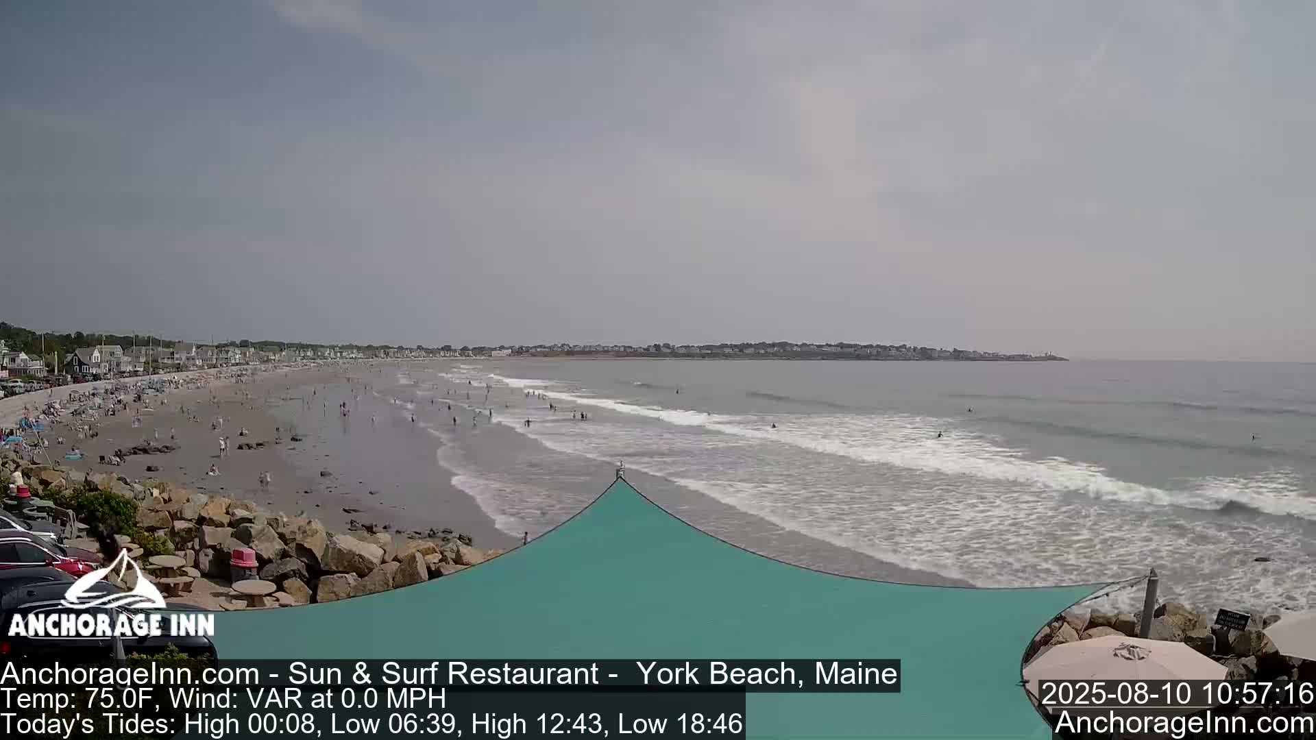 York Beach Ocean Surf Live Cam- Maine, USA