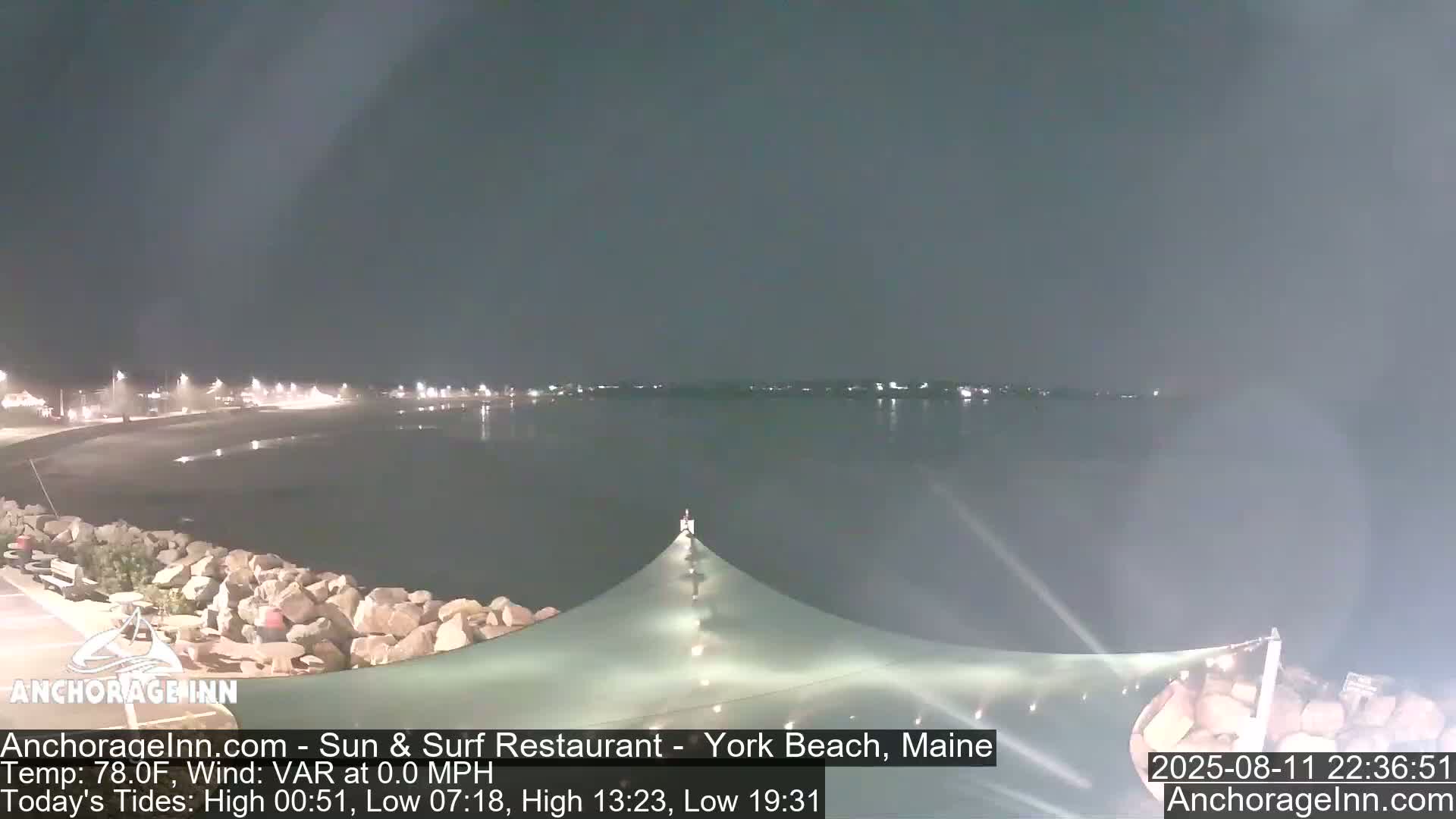 York Beach Ocean Surf Live Cam- Maine, USA