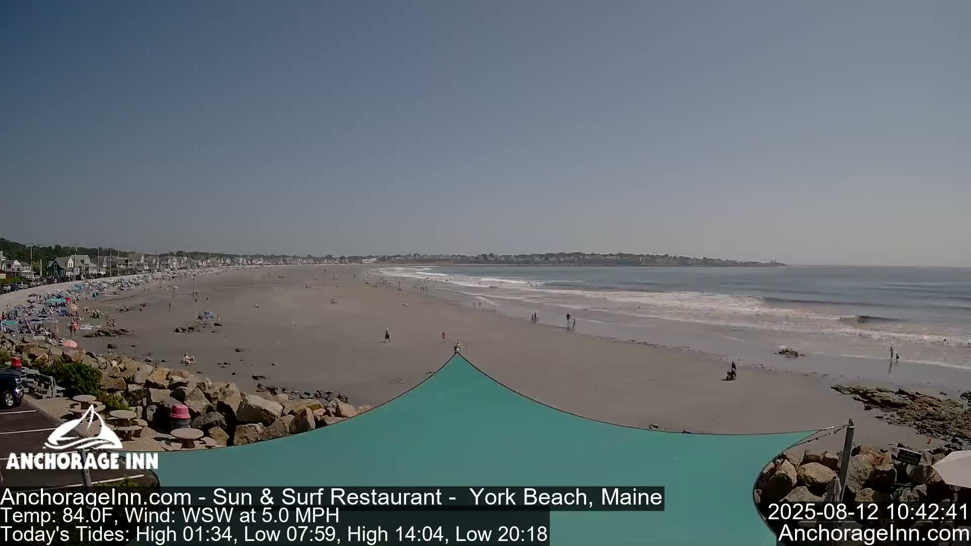 York Beach Ocean Surf Live Cam- Maine, USA