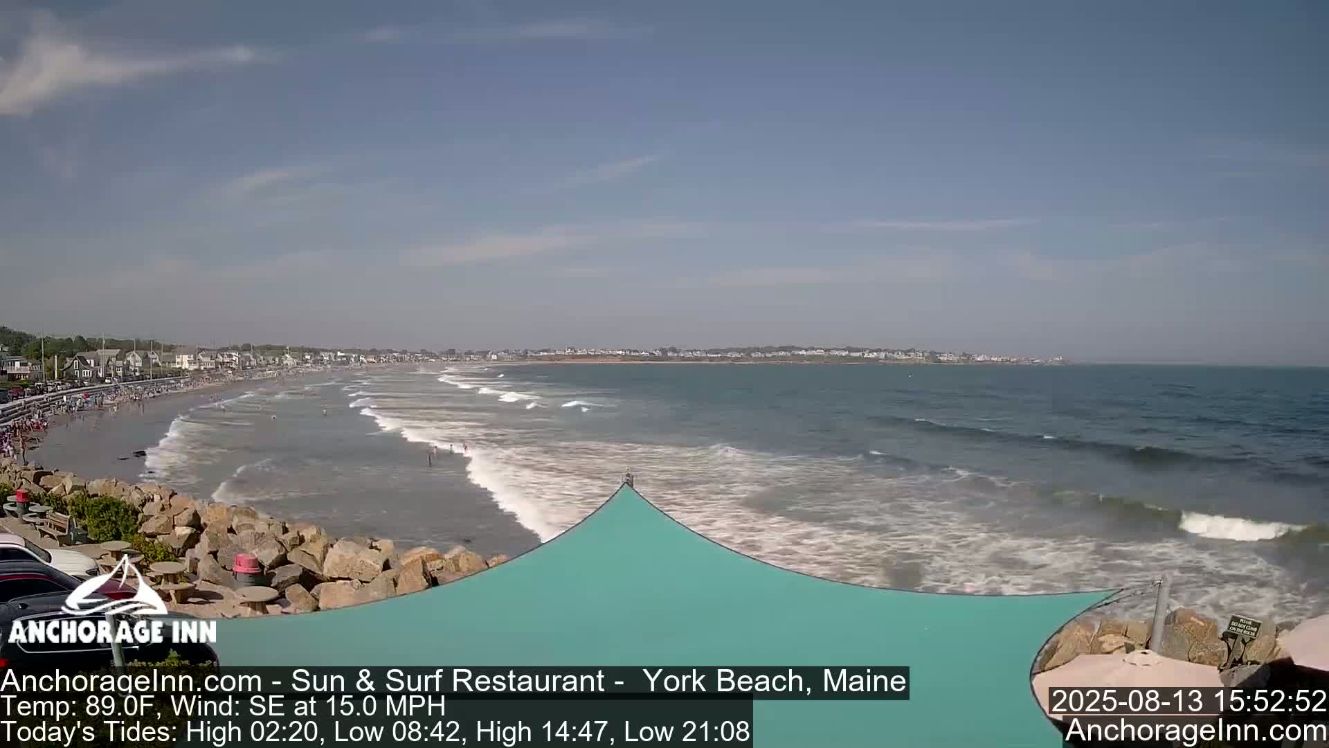 York Beach Ocean Surf Live Cam- Maine, USA