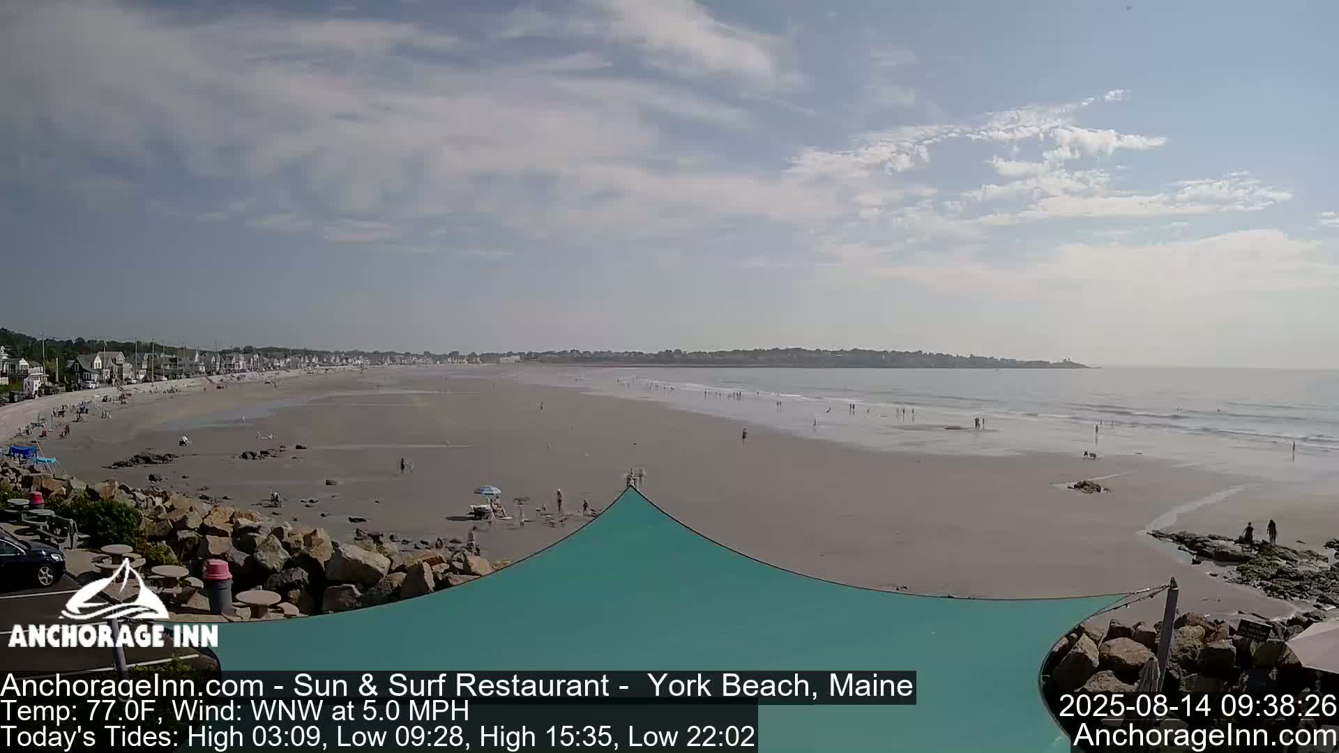 York Beach Ocean Surf Live Cam- Maine, USA