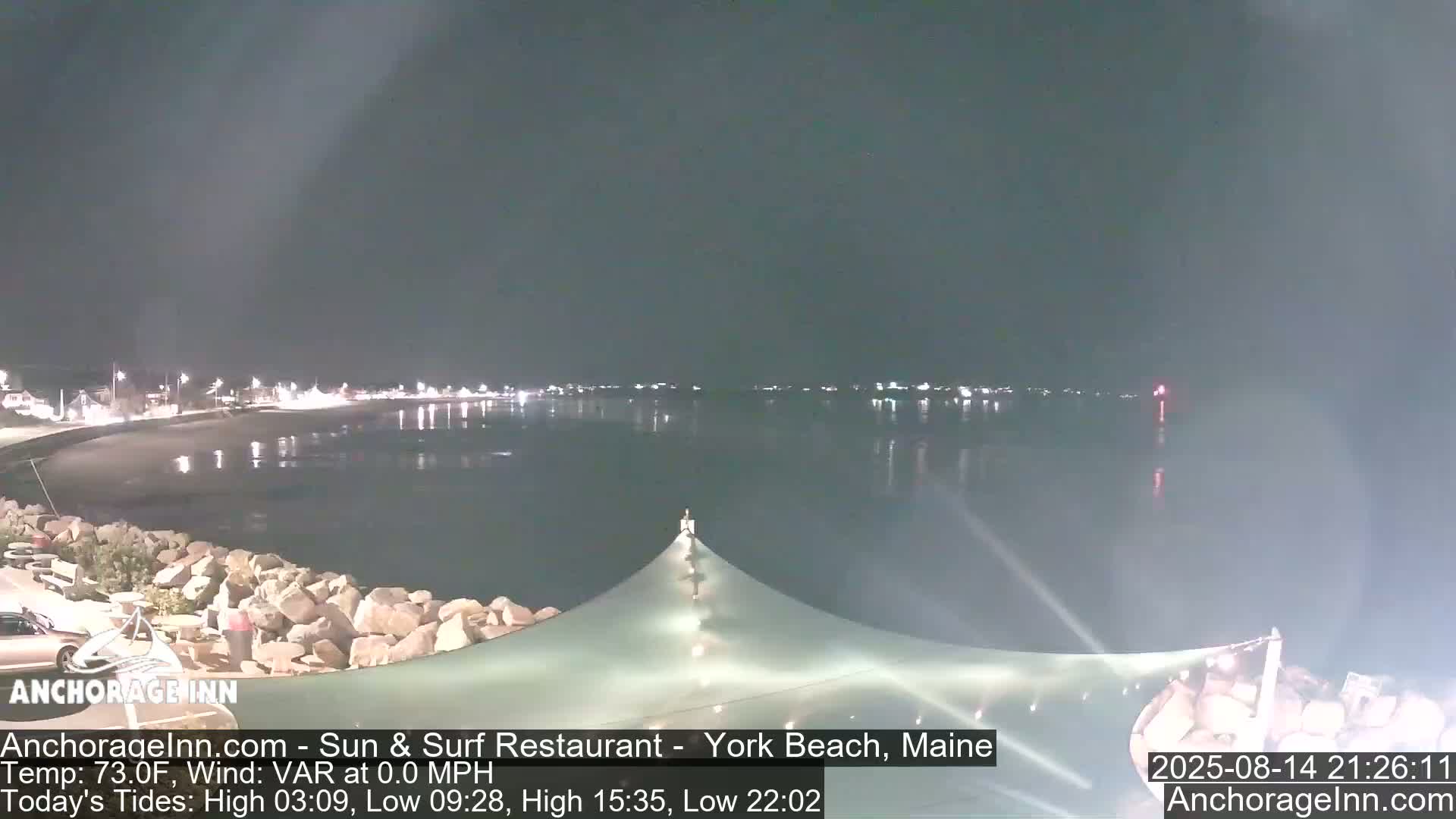 York Beach Ocean Surf Live Cam- Maine, USA